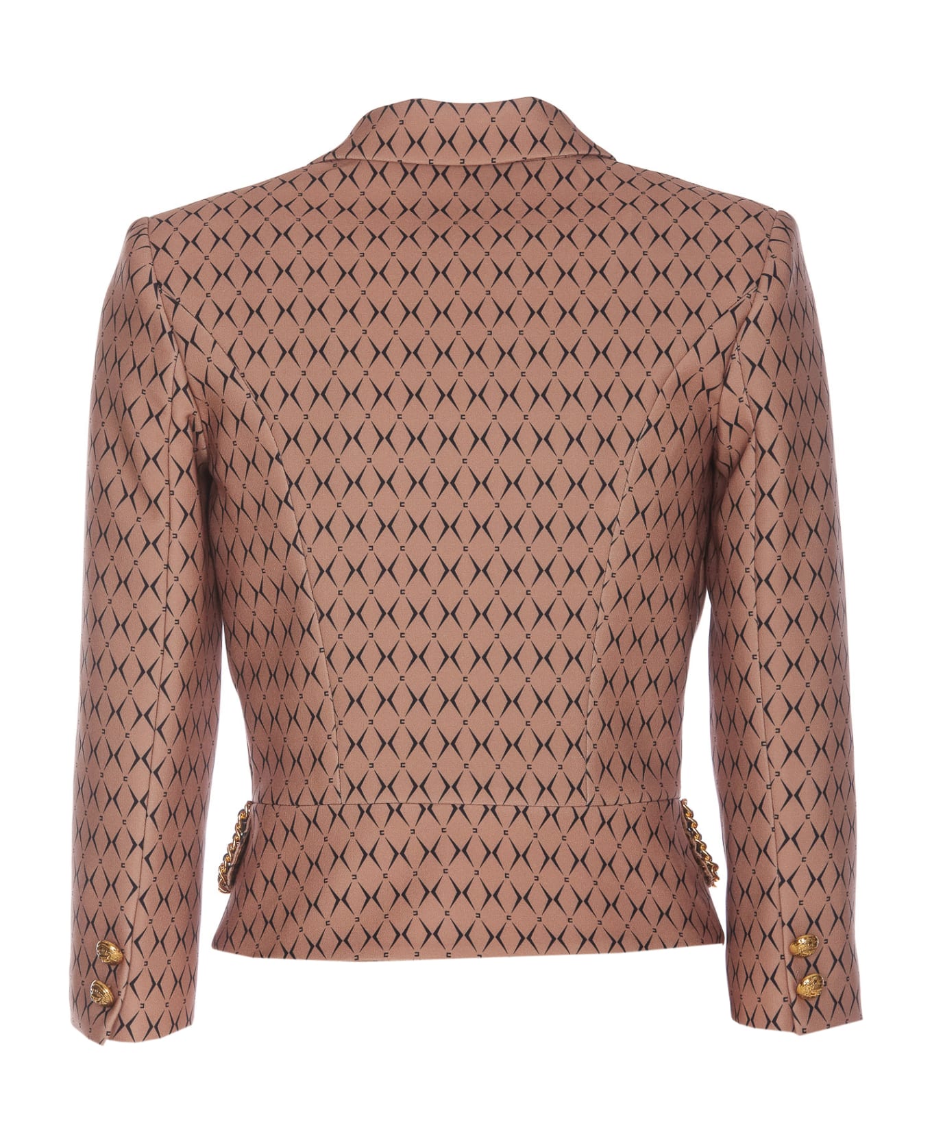 Elisabetta Franchi Jacket - Camel Black