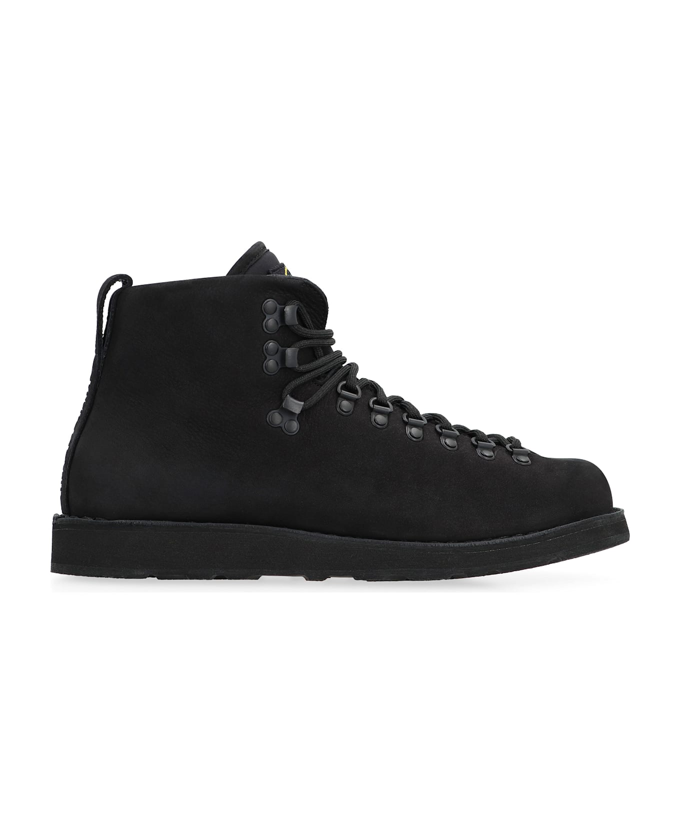 Stone Island Leather Lace-up Boots - black