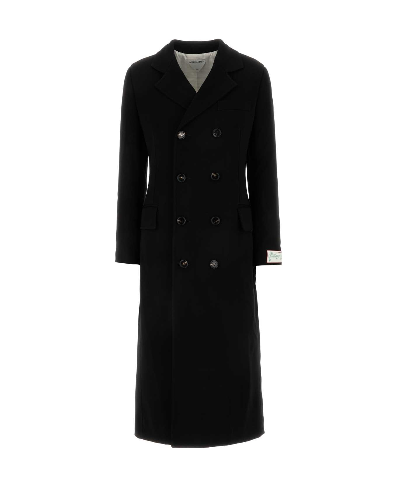 Bottega Veneta Jersey Coat - Black
