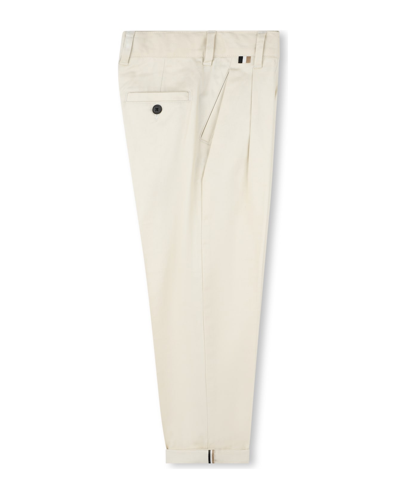 Hugo Boss Pantaloni Con Piega - Beige