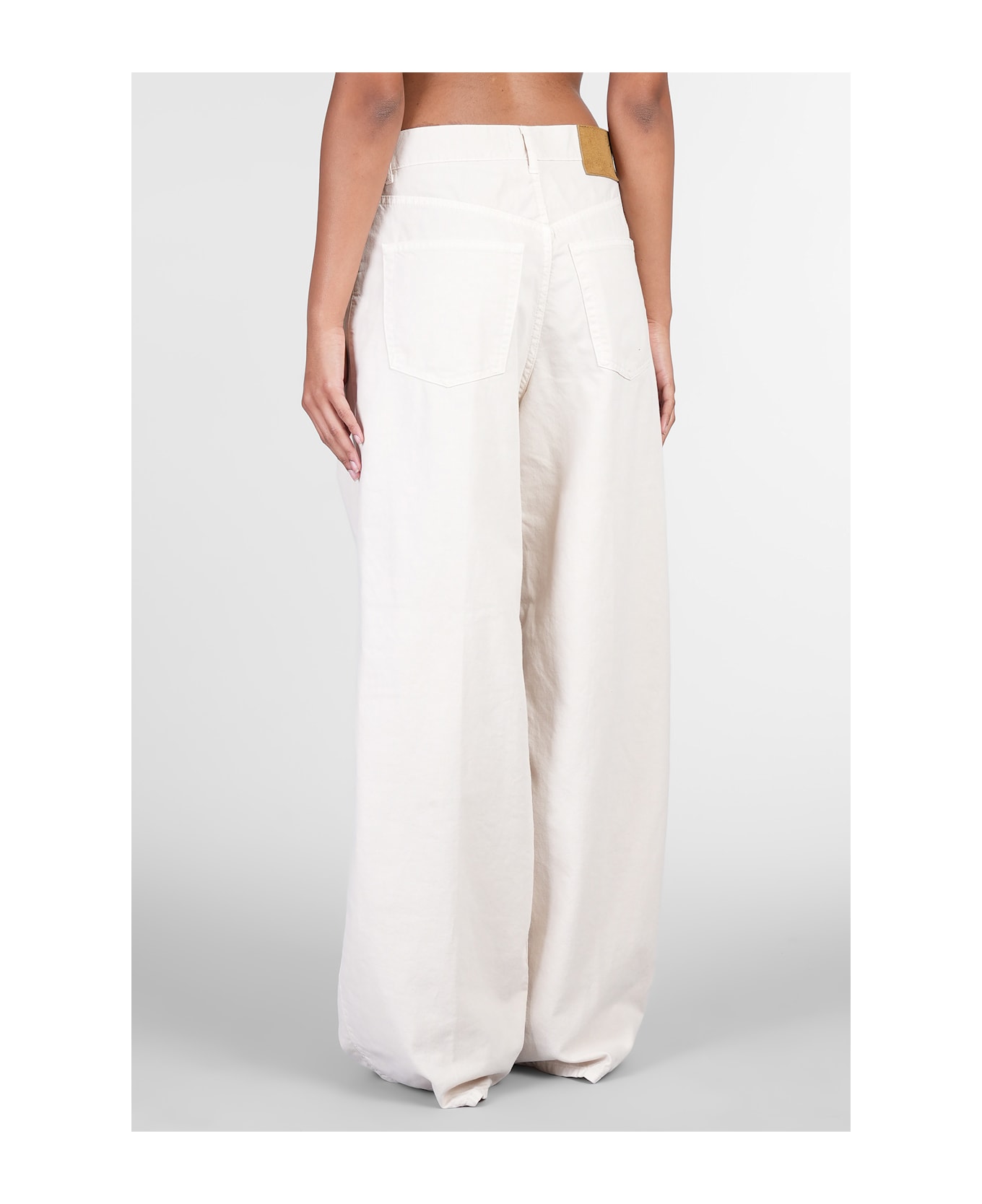 Haikure Candy Jeans In Beige Cotton - beige