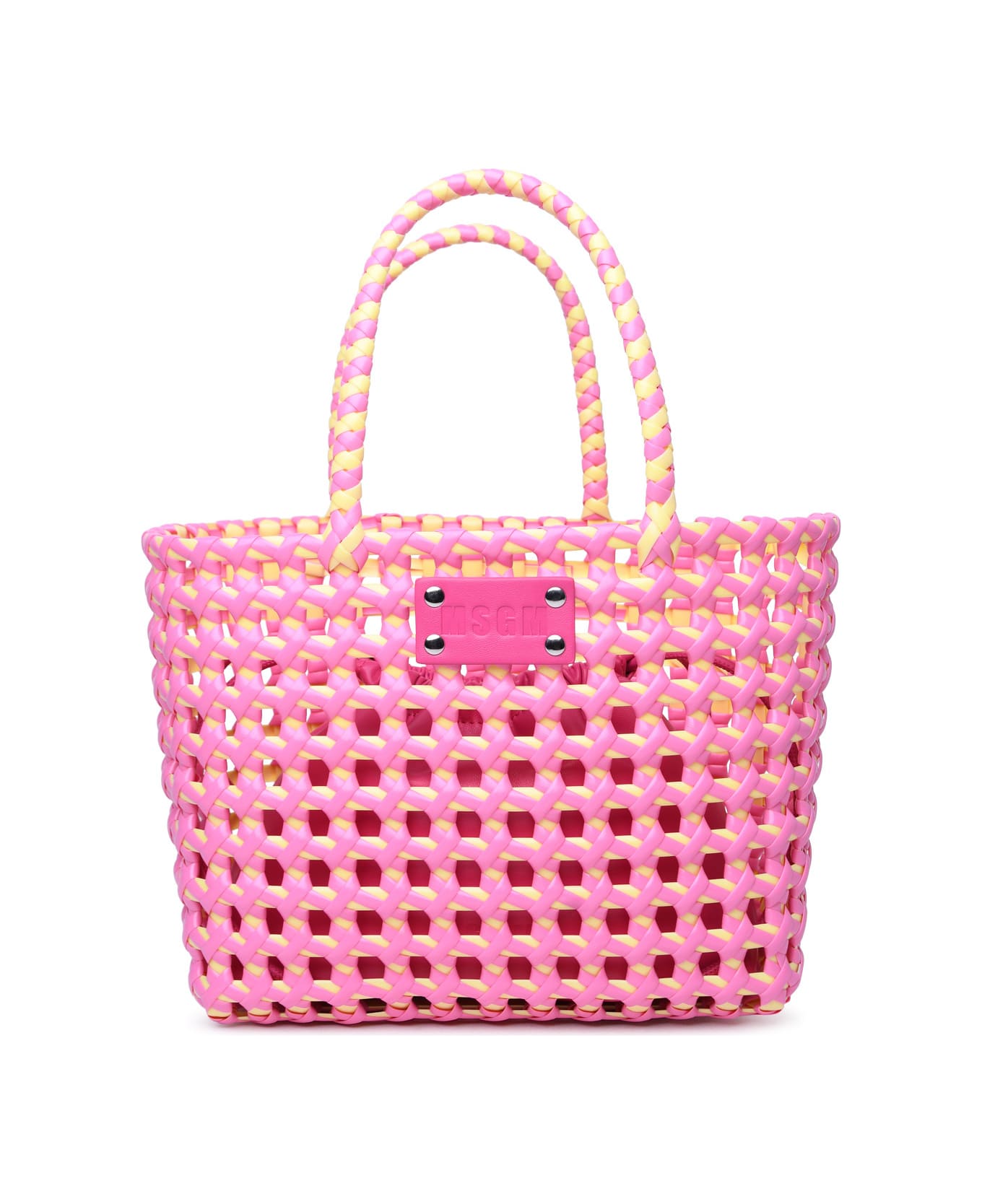 MSGM Pink Polyethylene Blend Bag - Pink