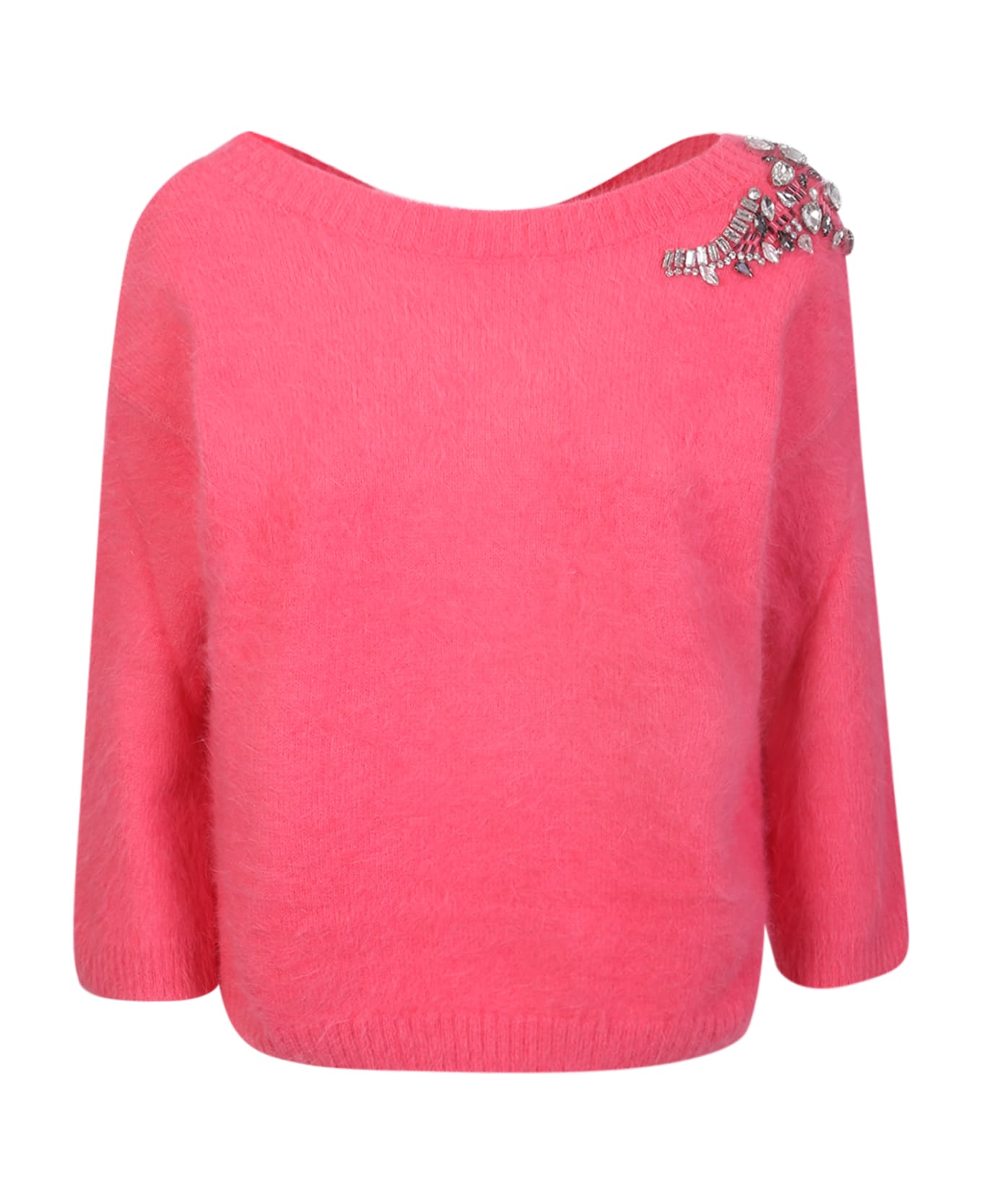 Liu-Jo Liu Jo Crewneck Sweater Fuchsia - Pink ニットウェア