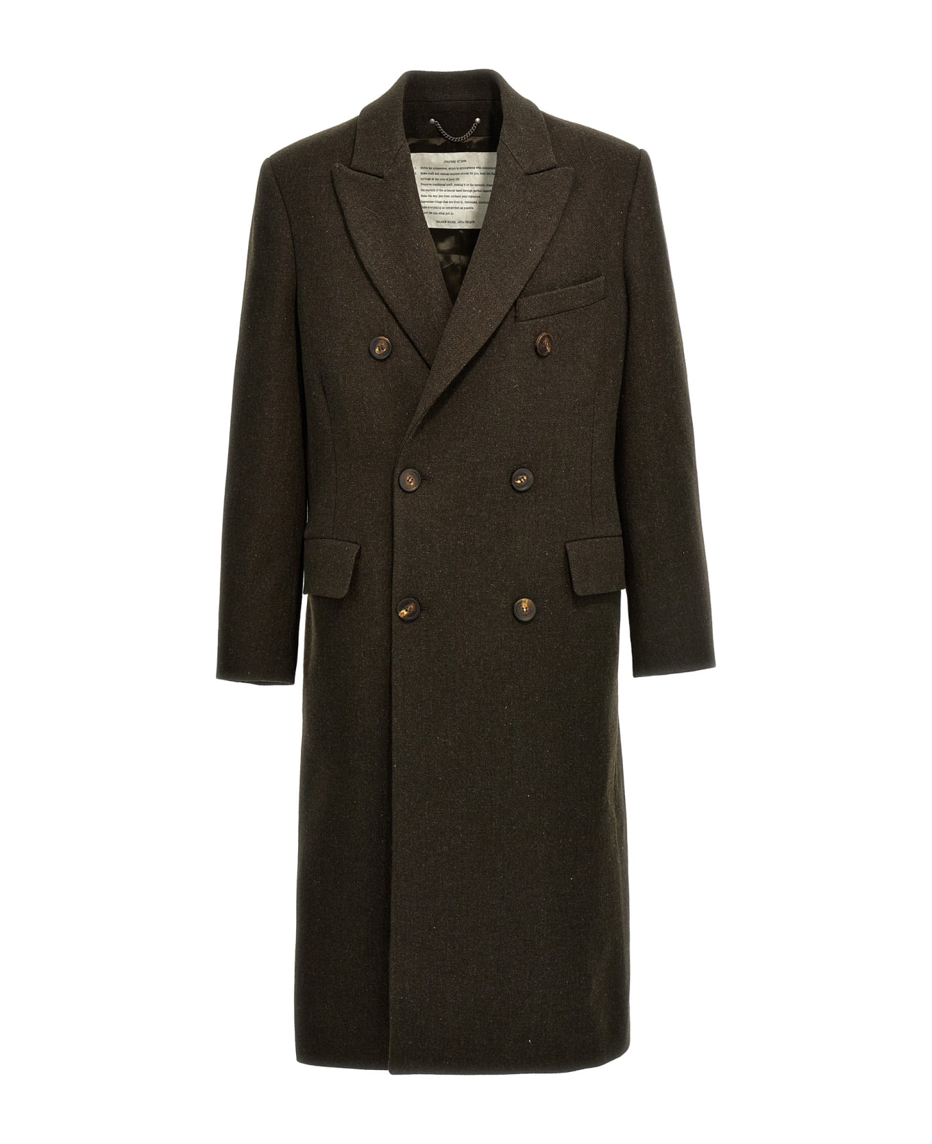 Golden Goose Fred' Double-breasted Wool Coat - Brown