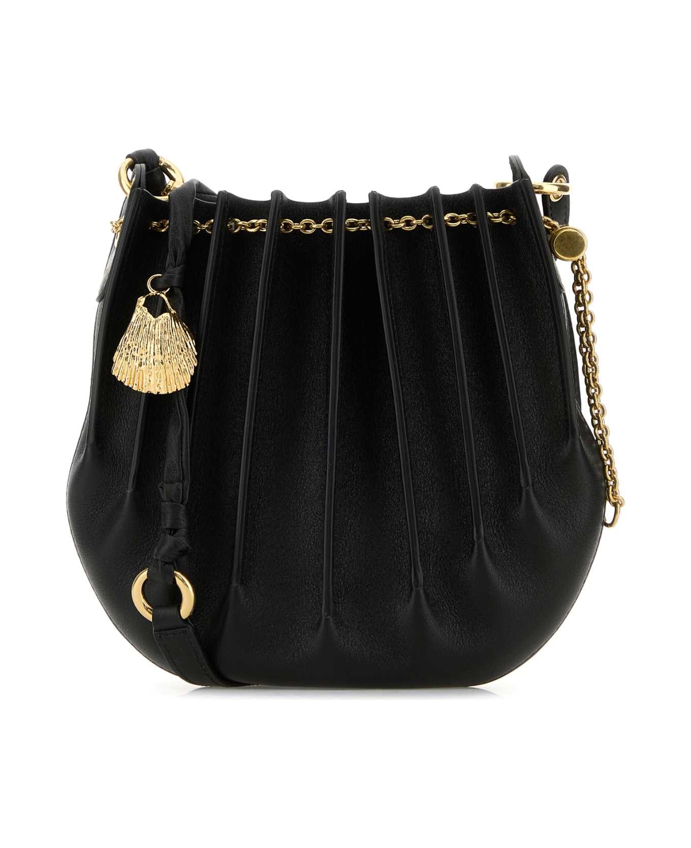 Chloé Black Leather Sea Treasures Crossbody Bag - Black