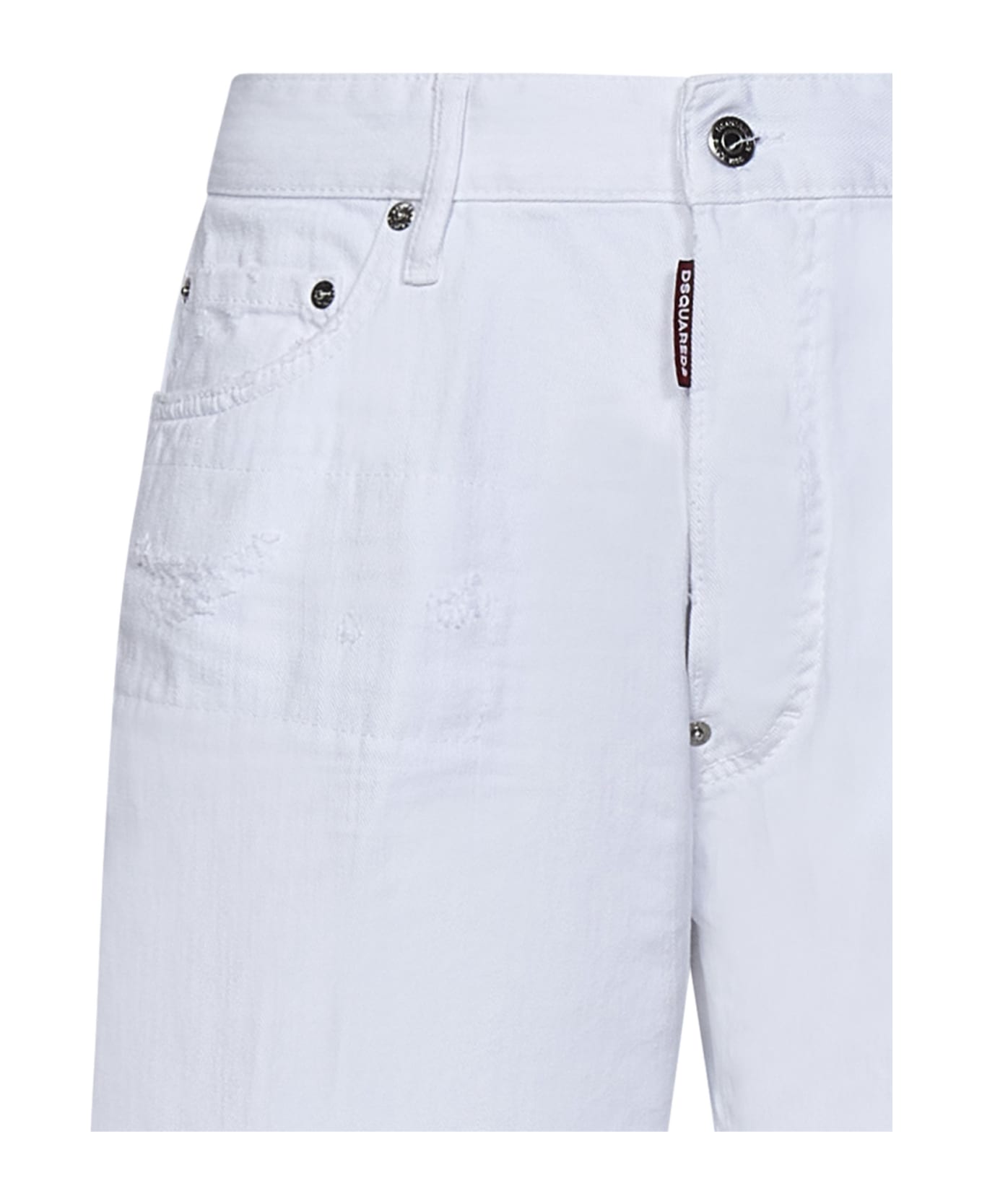 Dsquared2 White Bull Marine Shorts - White