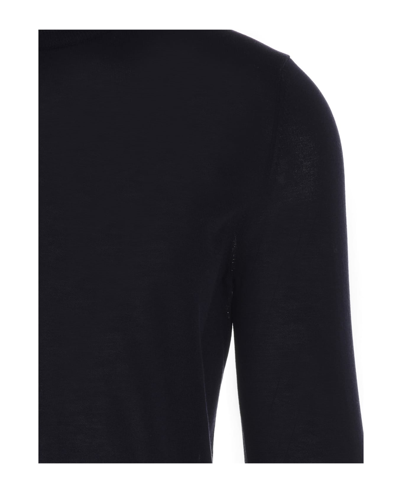Zanone Crewneck Cotton Sweater - Blue ニットウェア