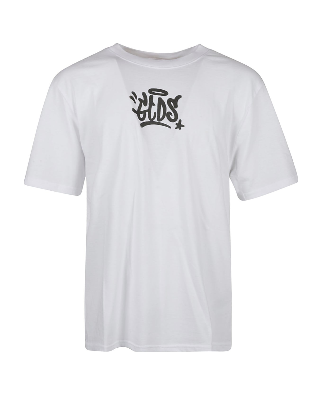 GCDS Paint Logo Regular T-shirt - White