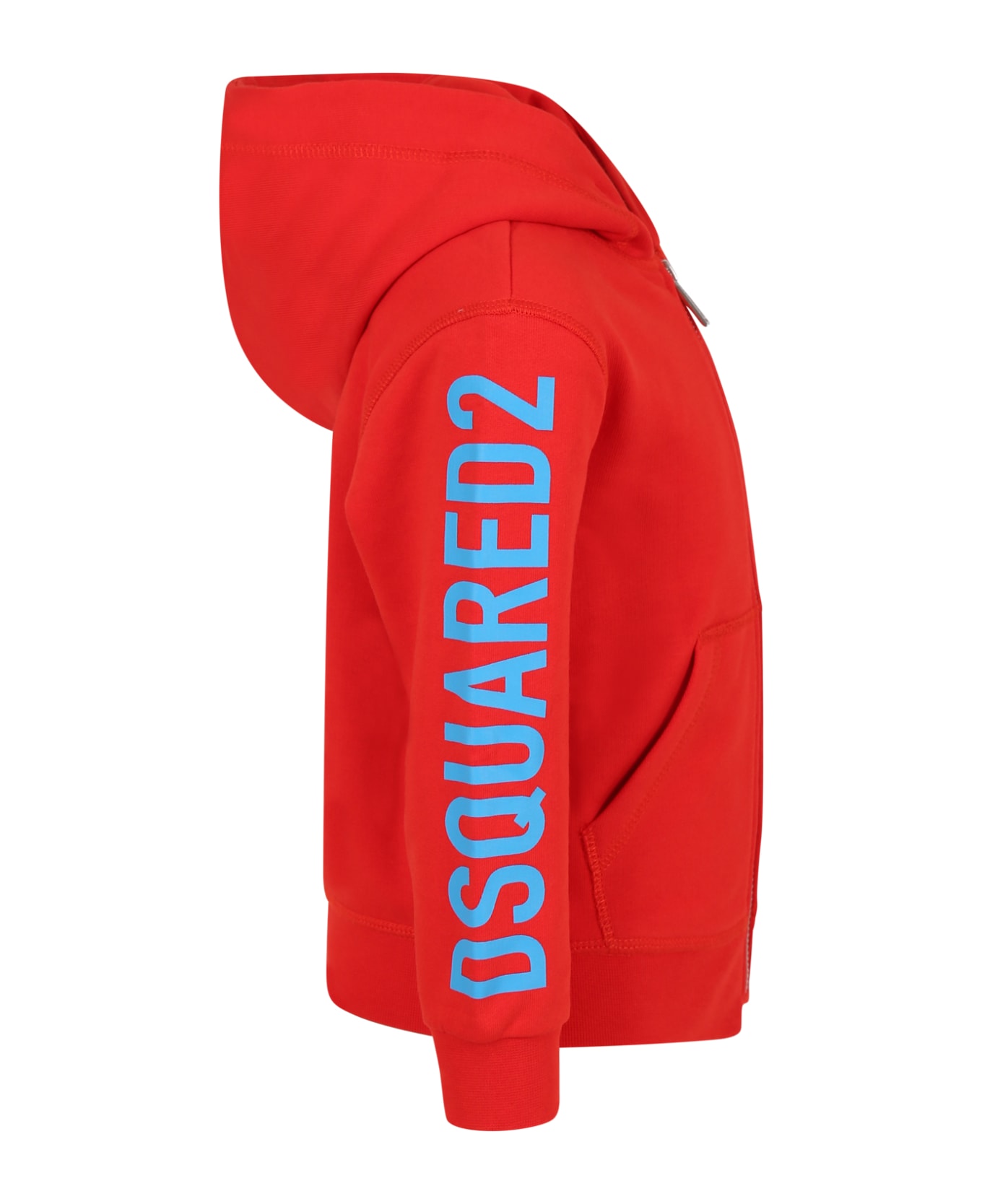 Dsquared2 Red Sweatshirt For Boy With Logo - Red