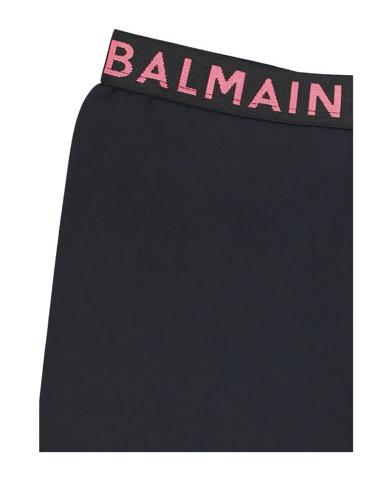 Balmain Two-piece Jumpsuit With Logo - Black