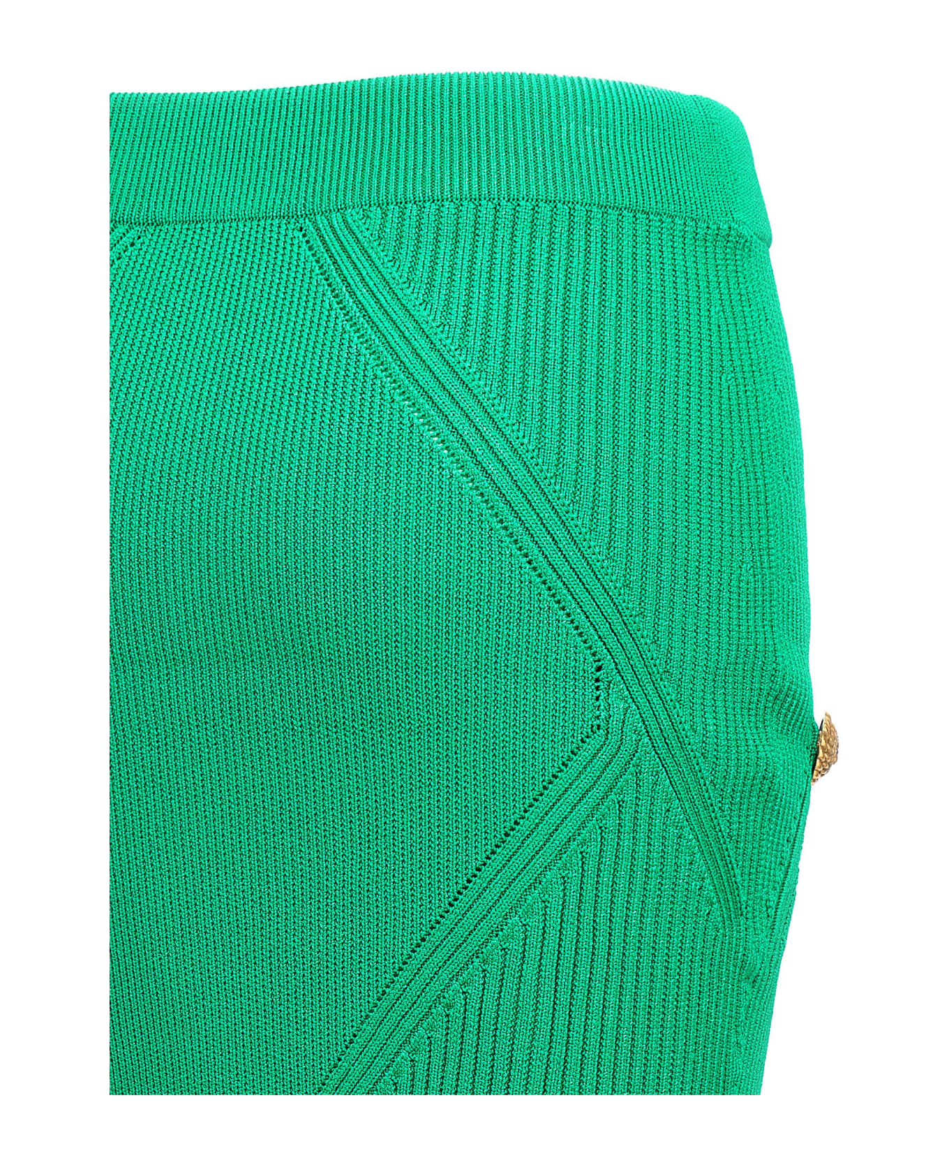 Balmain Knitted Skirt - Green スカート