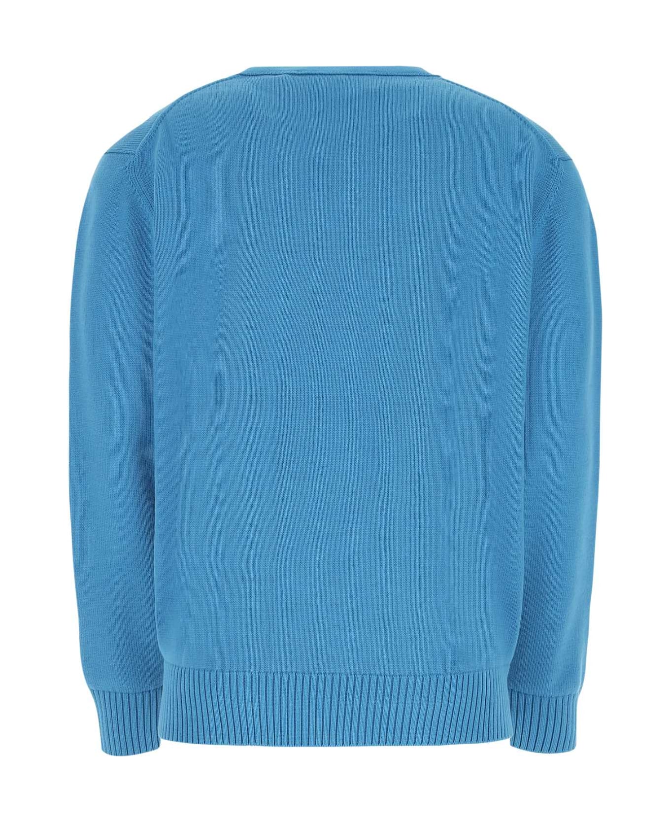 1017 ALYX 9SM Turquoise Cotton Sweater - BLU0001 ニットウェア