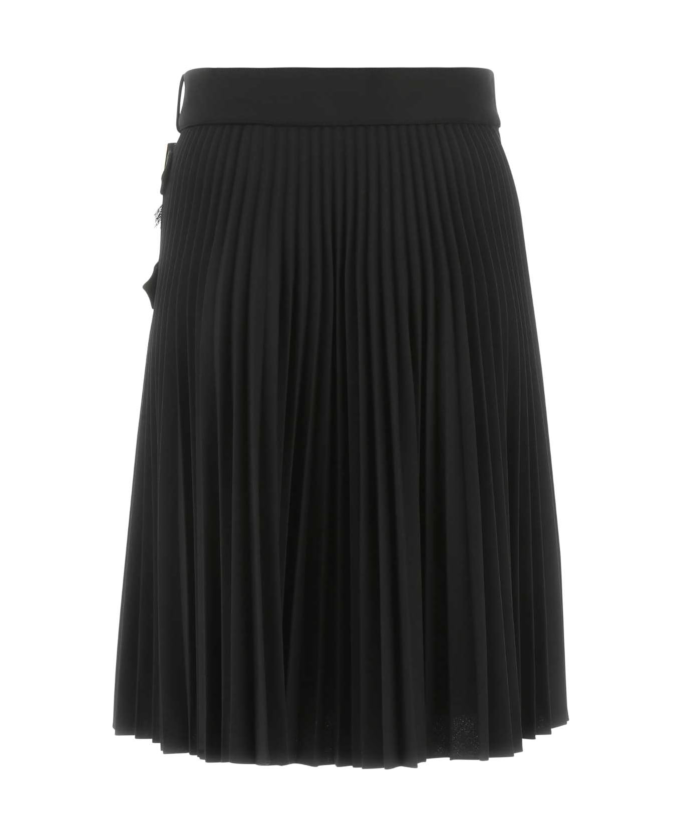 Burberry Black Stretch Polyester Blend Skirt - A1189