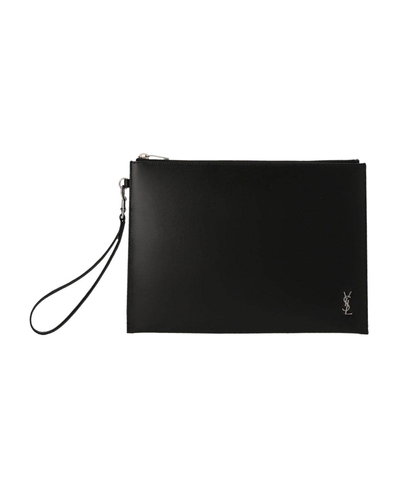 Saint Laurent 'tiny Cassandre' Small Tablet Case - Black  