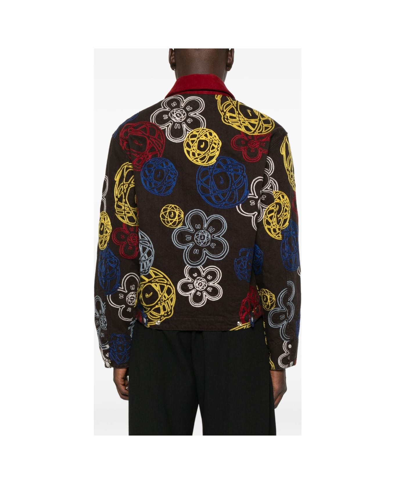 Kenzo Embroidered Jacket - Brown
