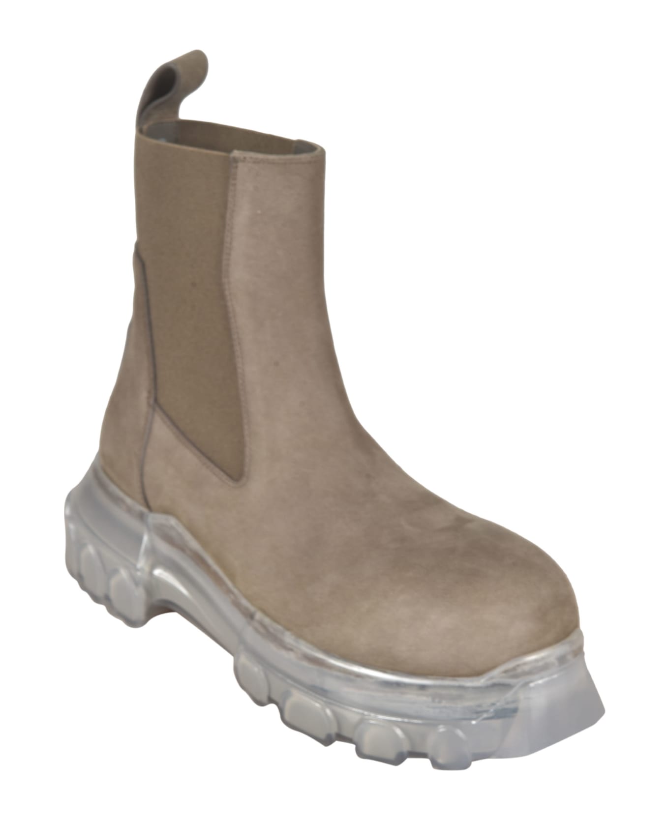 Rick Owens Beatle Bozo Tractor Boots - Dust/Clear