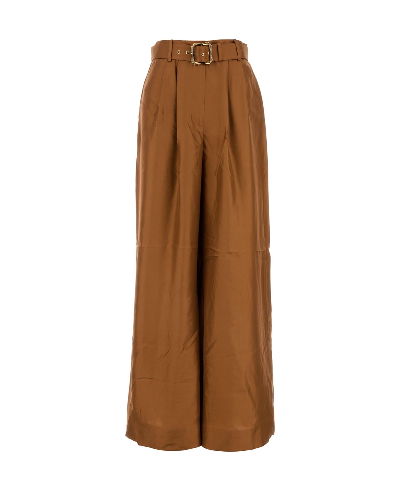 Zimmermann Illustration Double Tuck Pant - COGNAC