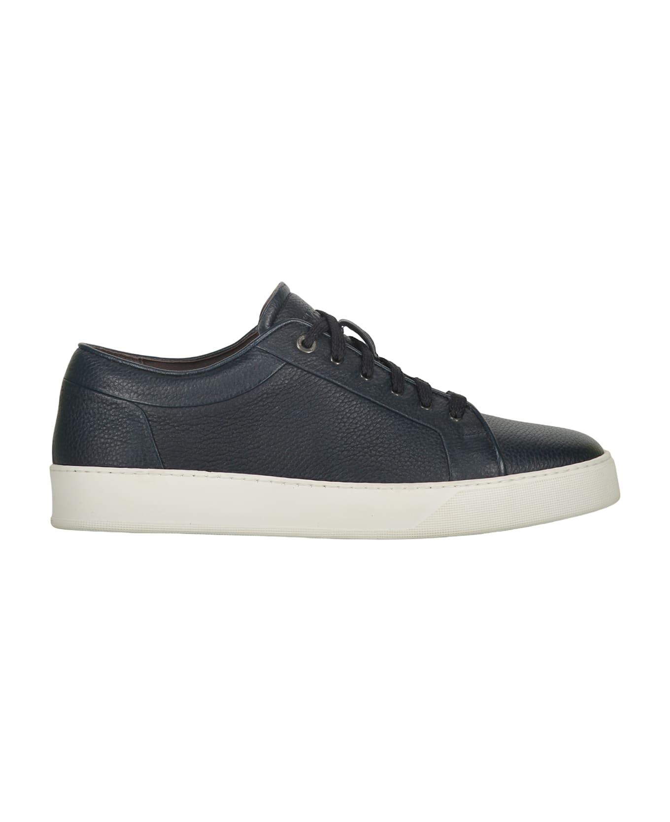 Moorer Leather Low-top Sneakers - blue