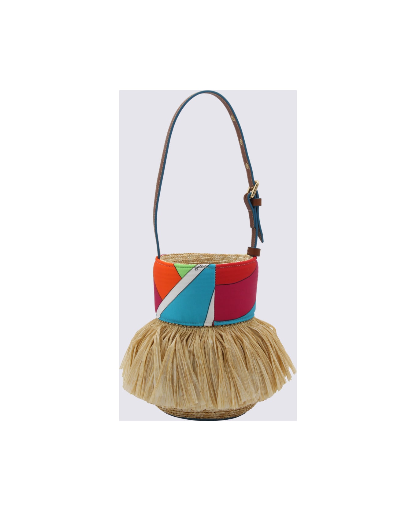 Pucci Multicolor Puccinella Bag - NATURAL+ARANCIO/FUXI