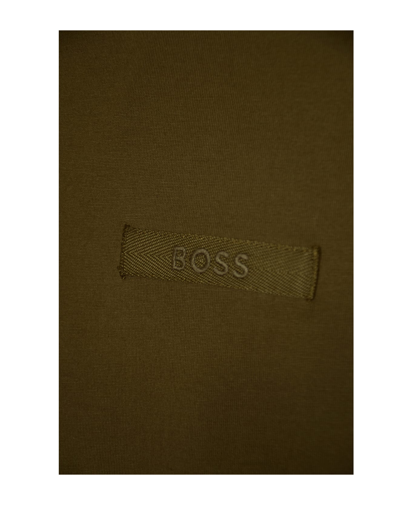 Hugo Boss Logo Patch T-shirt - Open Grey シャツ