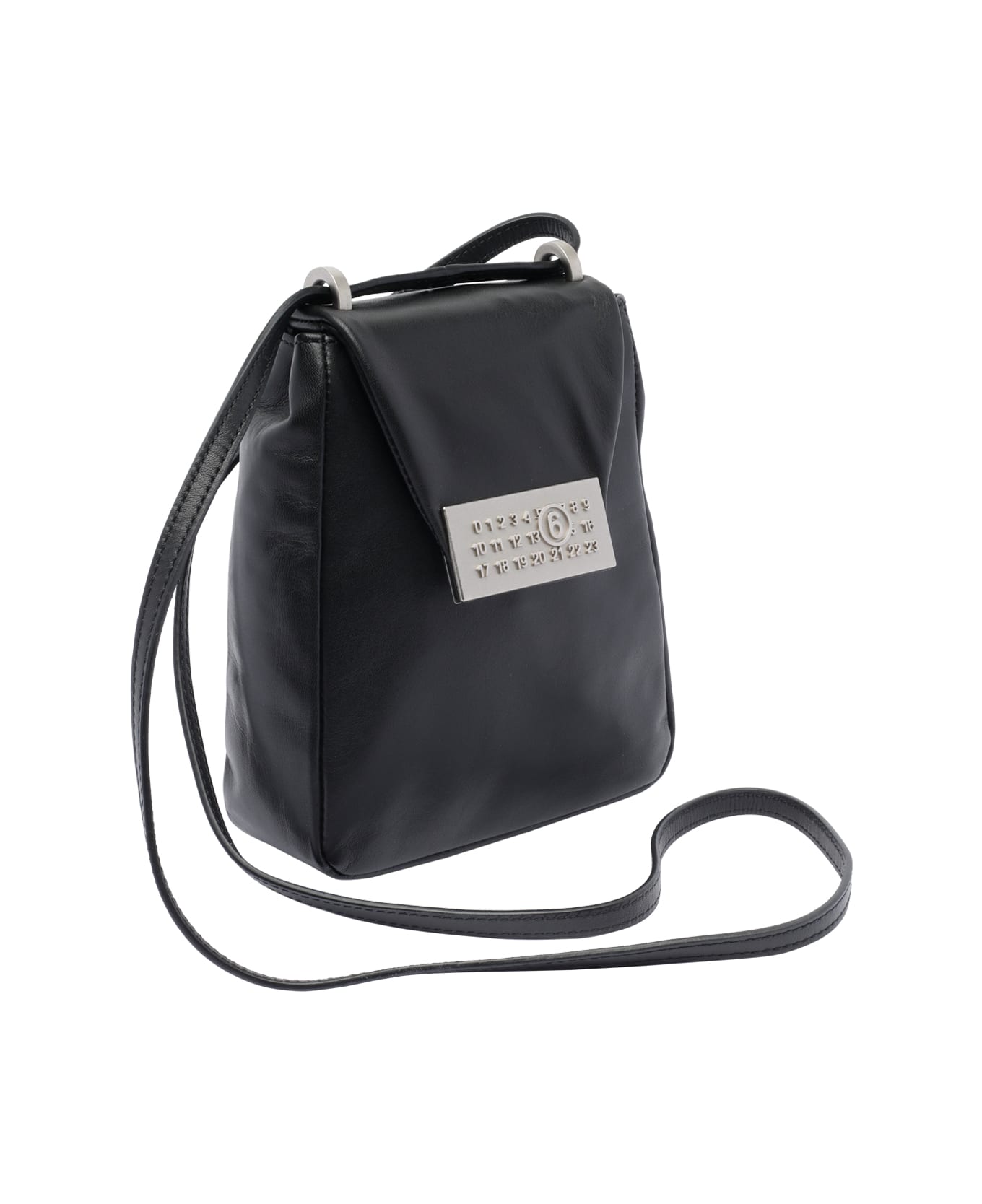 バッグ MM6 Maison Margiela CHAIN SHOULD BAG MM6 Maison Margiela Black Numeric Chain Wallet Bag MM6