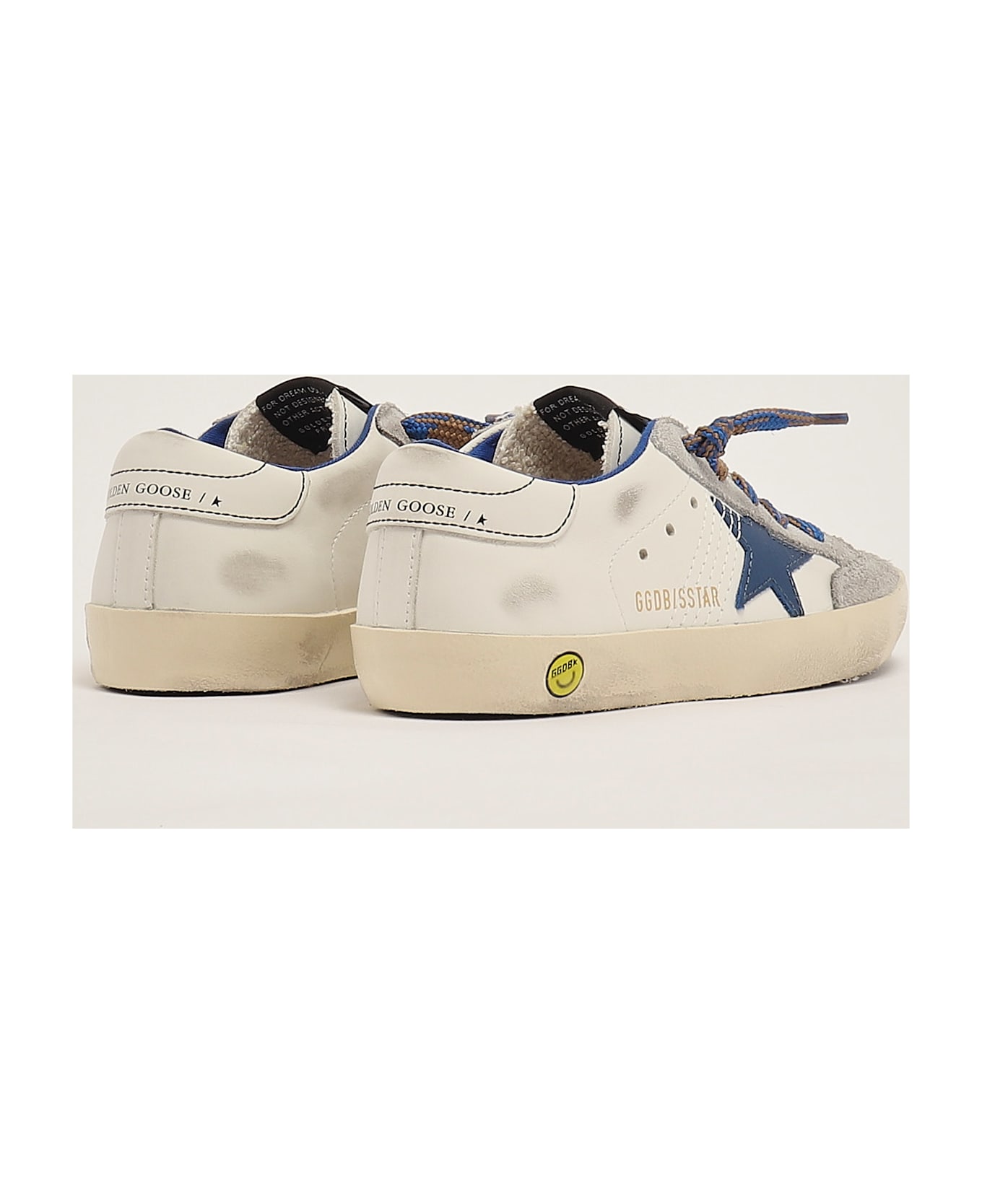Golden Goose Super Star Sneaker - BIANCO-BLU