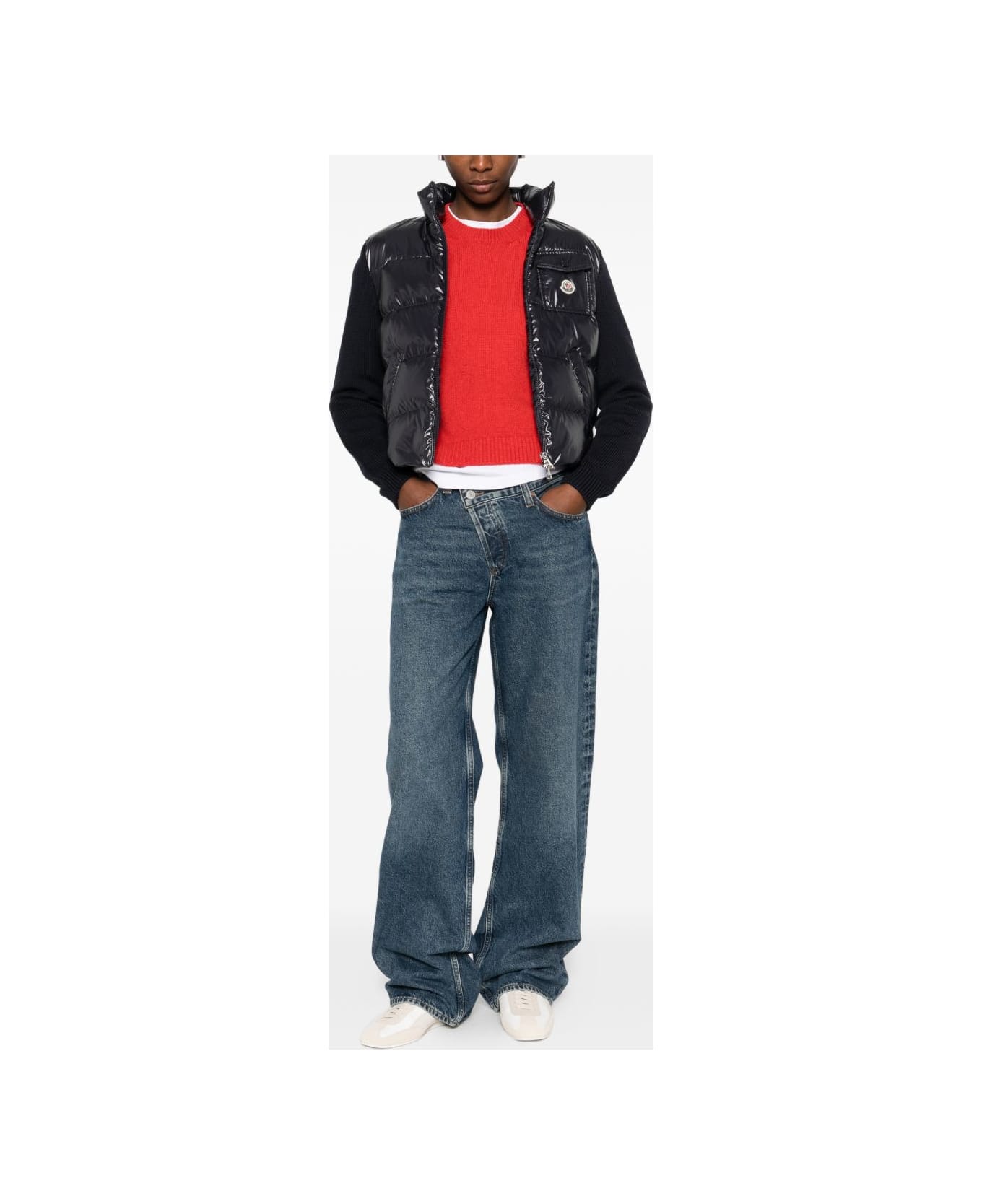 Moncler Padded Cardigan - Blue