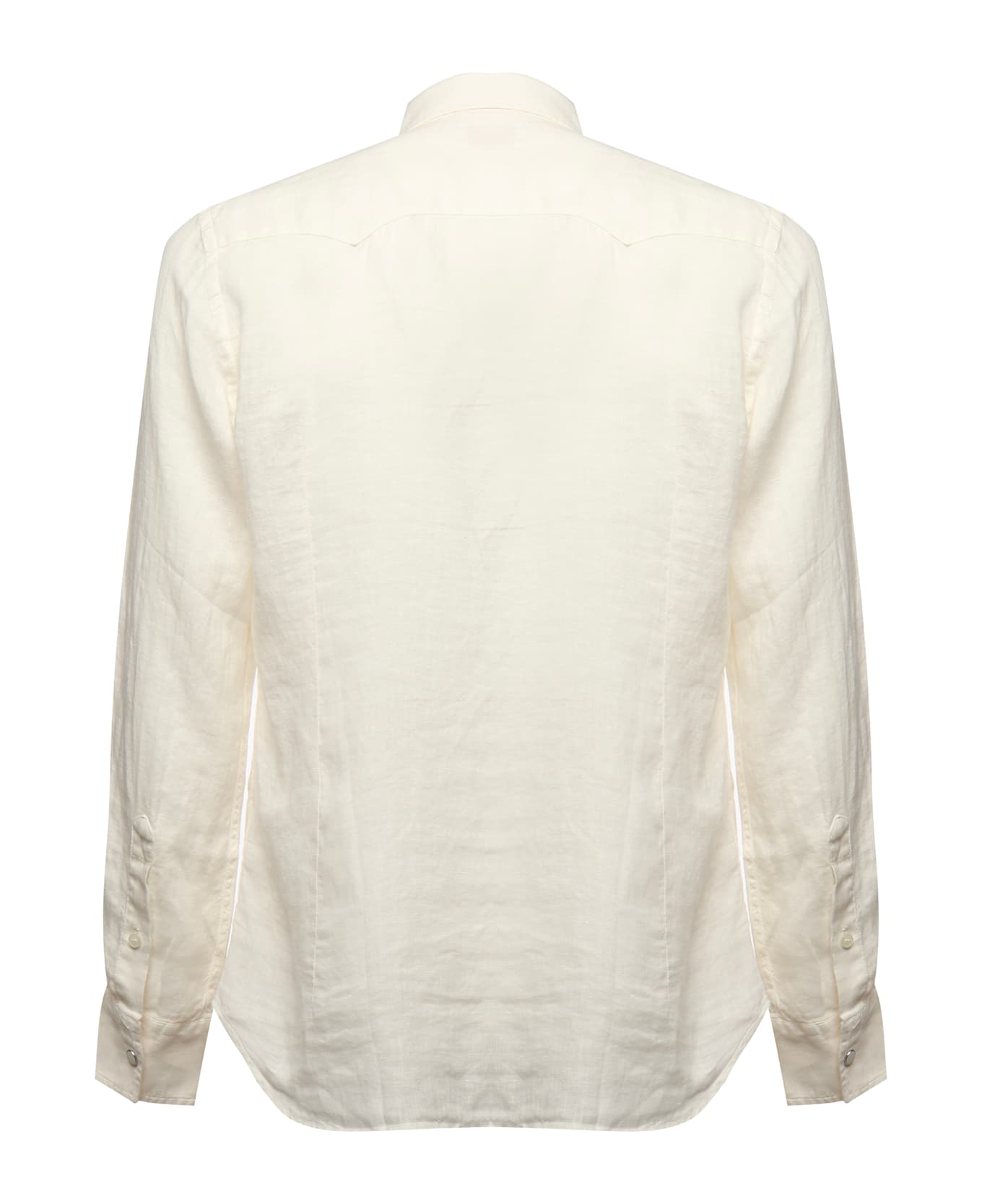 MC2 Saint Barth Greg Linen Shirt - White