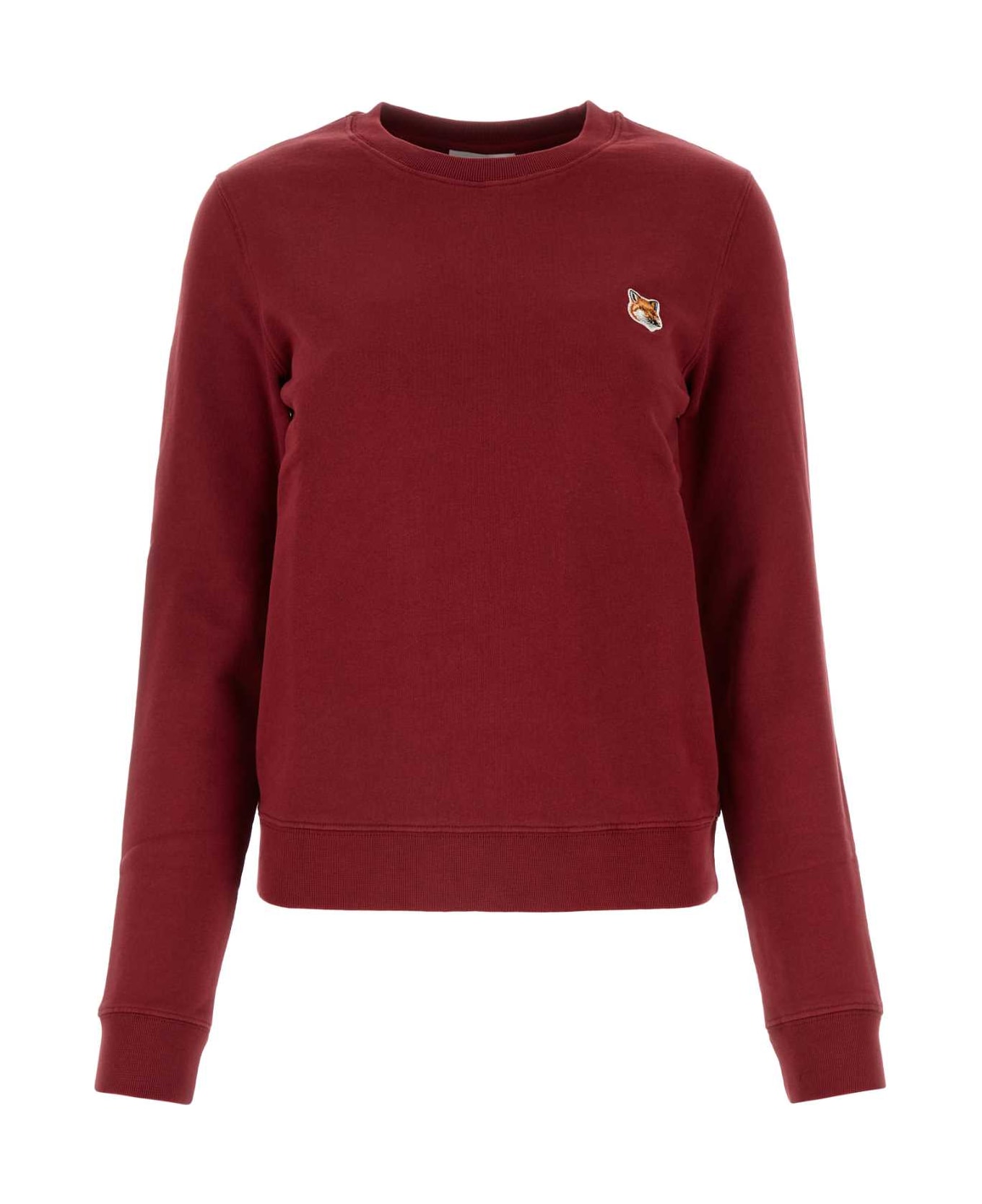 Maison Kitsuné Brick Red Cotton Sweatshirt - BRICKRED