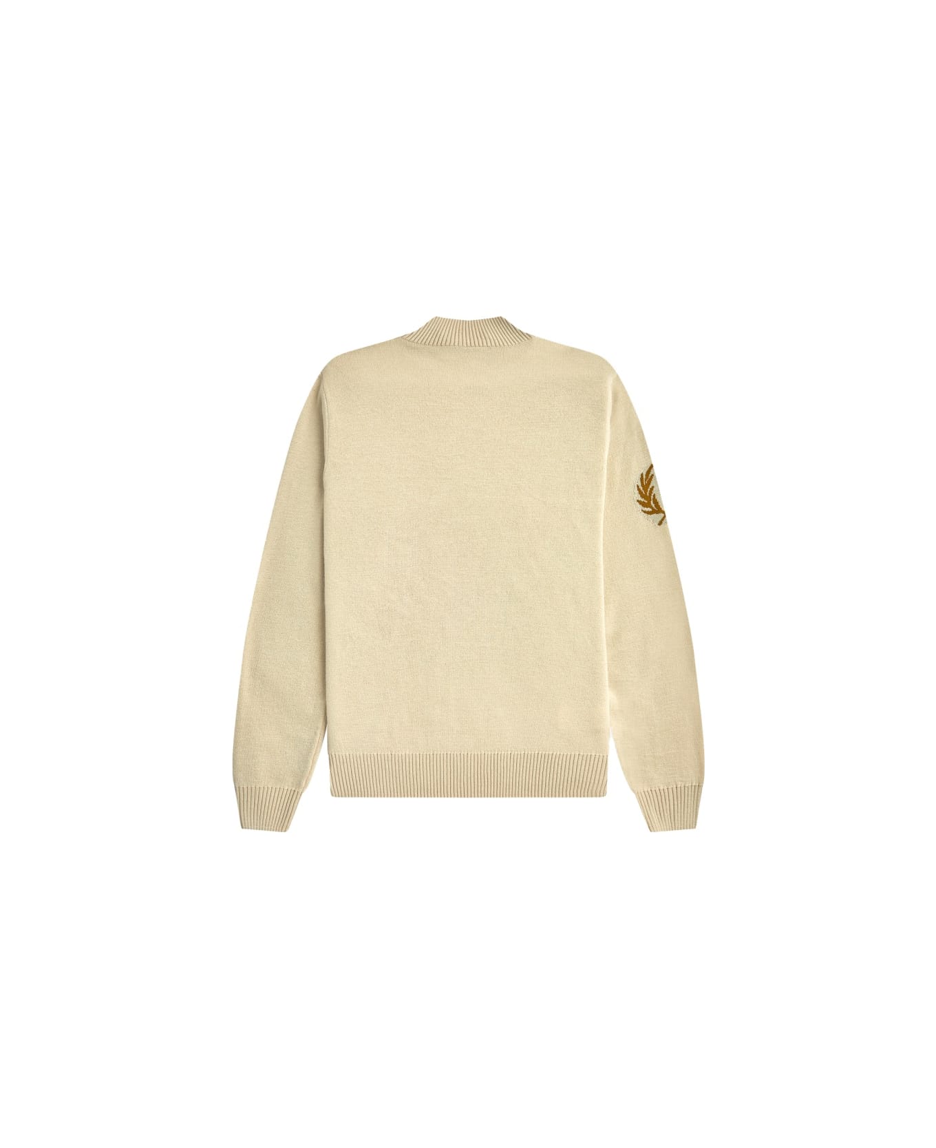 Fred Perry Jersey With Logo - IVORY ニットウェア