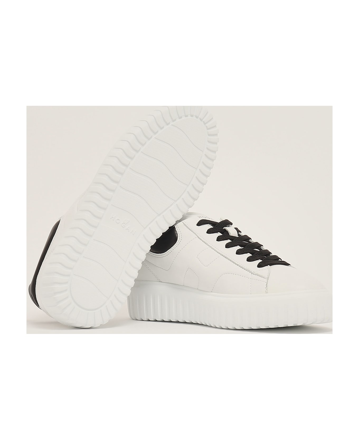 Hogan H-stripes Allacciata H Sneaker - BIANCO