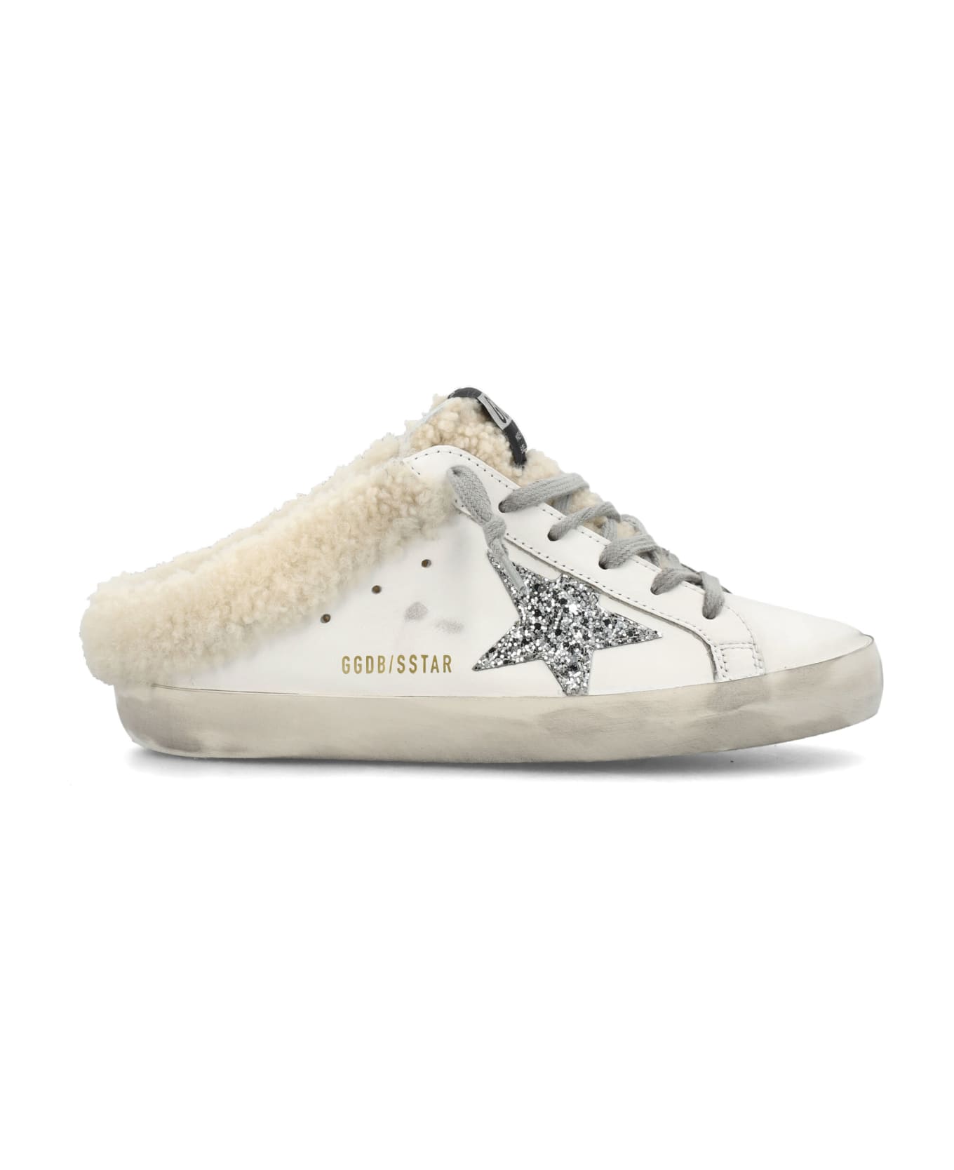 Golden Goose Super-star Sabot Sneakers - White/Silver/Beige