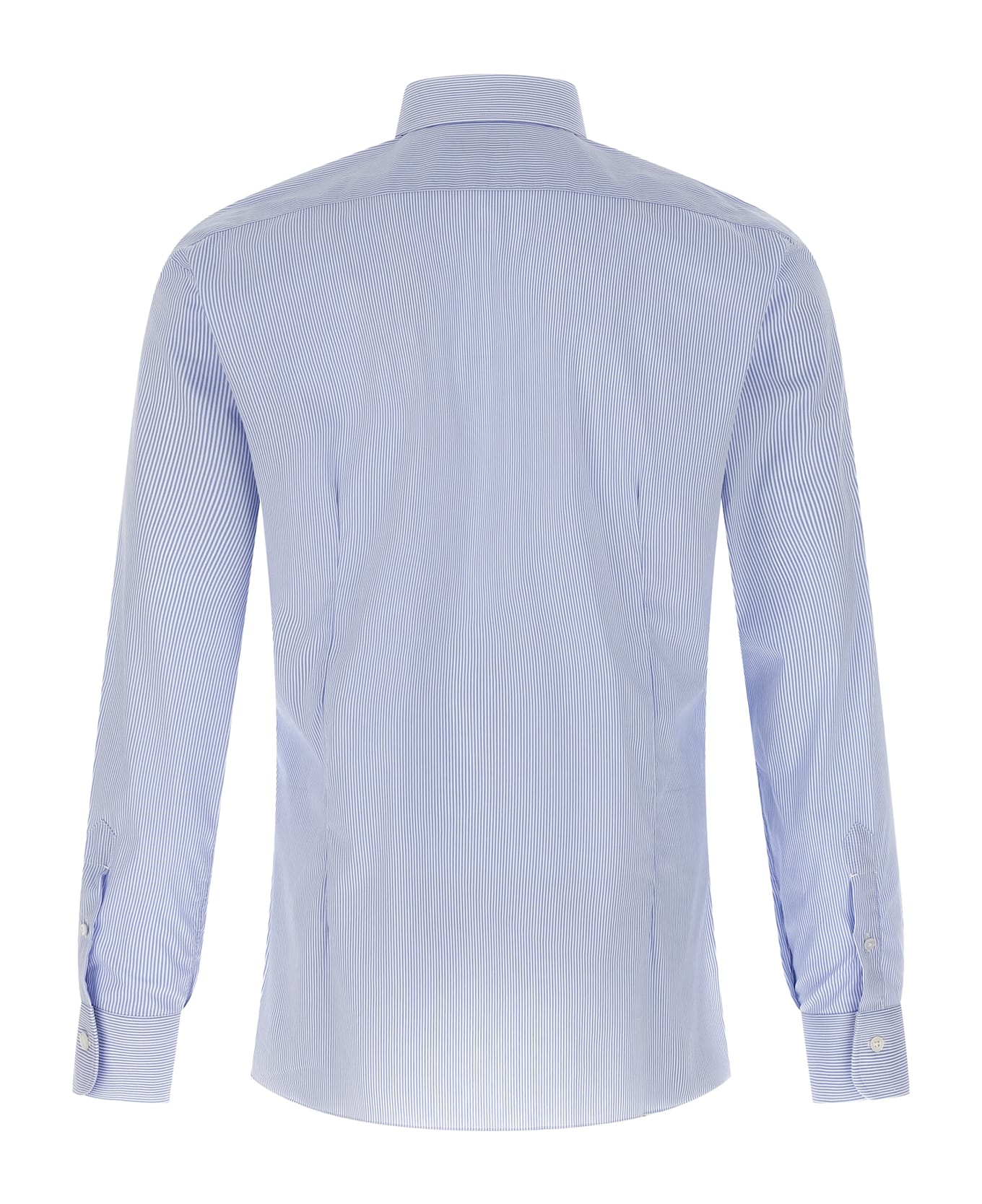 Barba Napoli Striped Shirt - Light Blue
