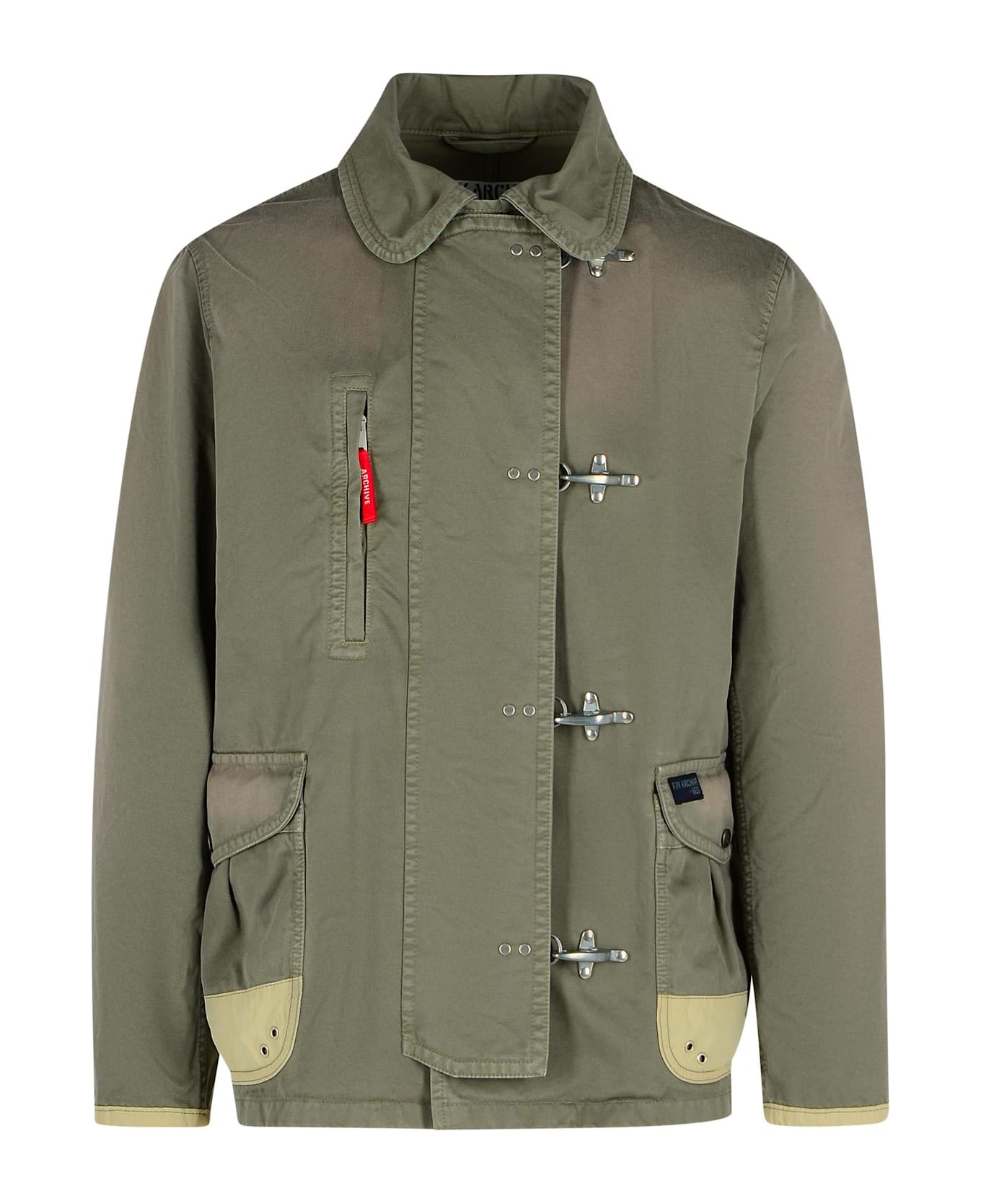 Fay Green Cotton Jacket - Green