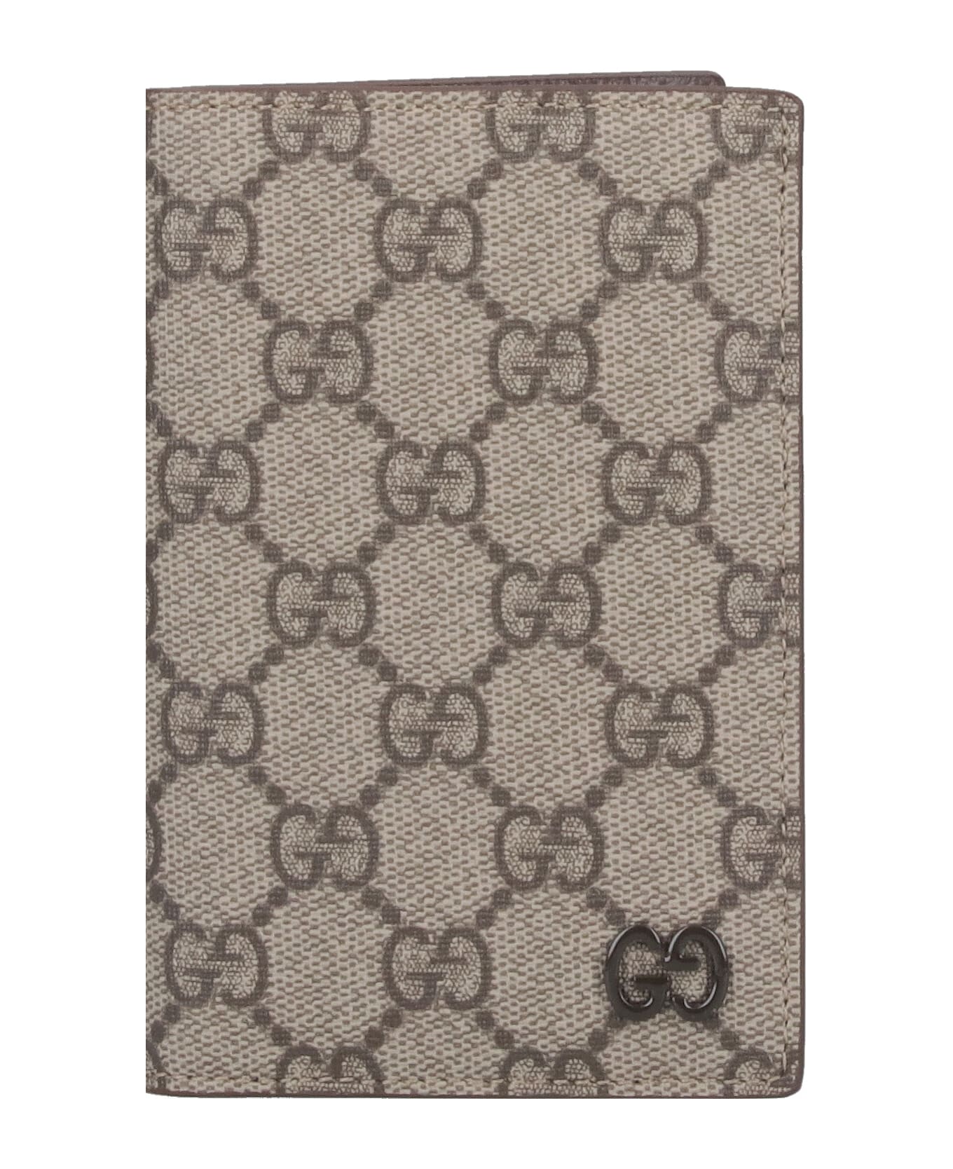 Gucci 
gg
 Bi-fold Passport Case - Beige