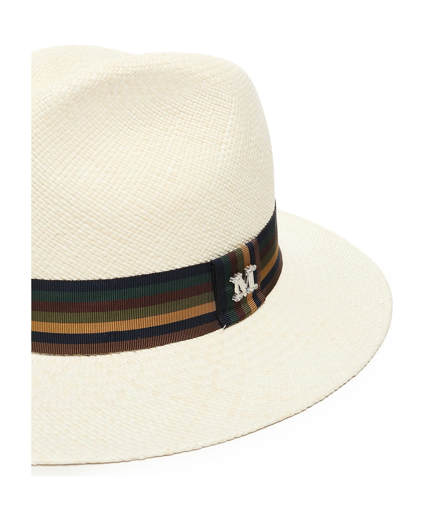 Max Mara Straw Hat - BIANCO AVORIO