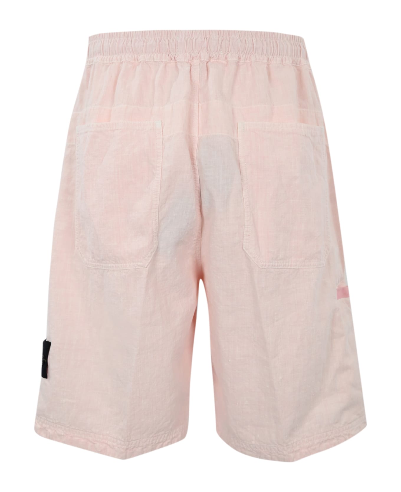Stone Island Linen Bermuda Shorts - ROSA ショートパンツ