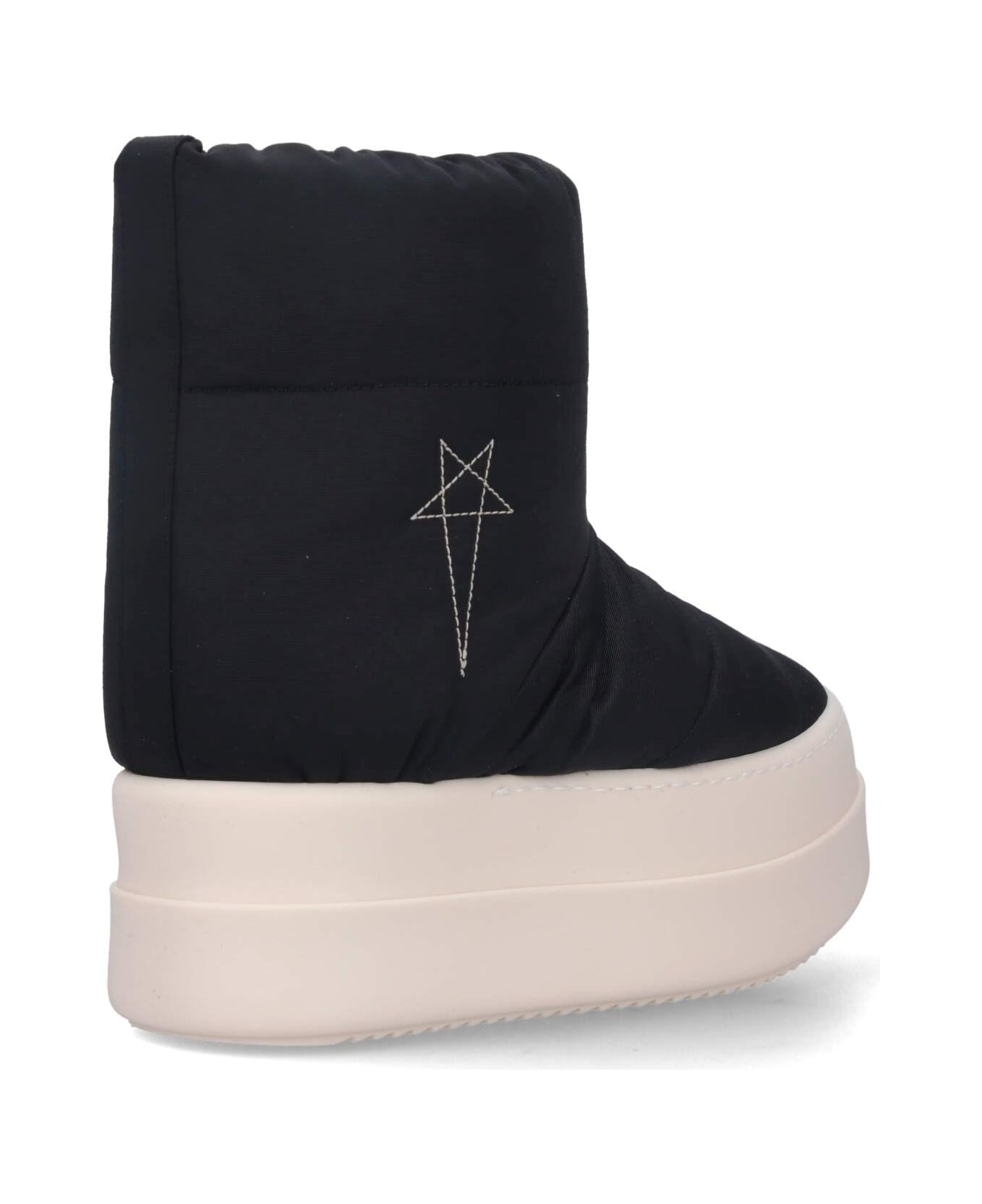 DRKSHDW Padded Ankle Boots 'low Lunar' - BLACK