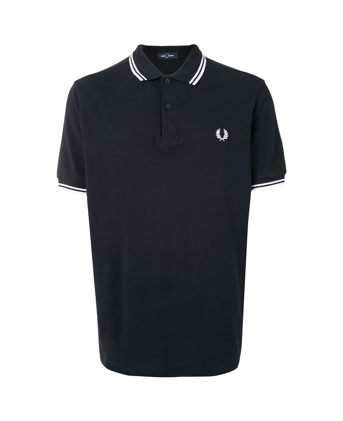 Fred Perry Fp Twin Tipped Shirt - Navy White