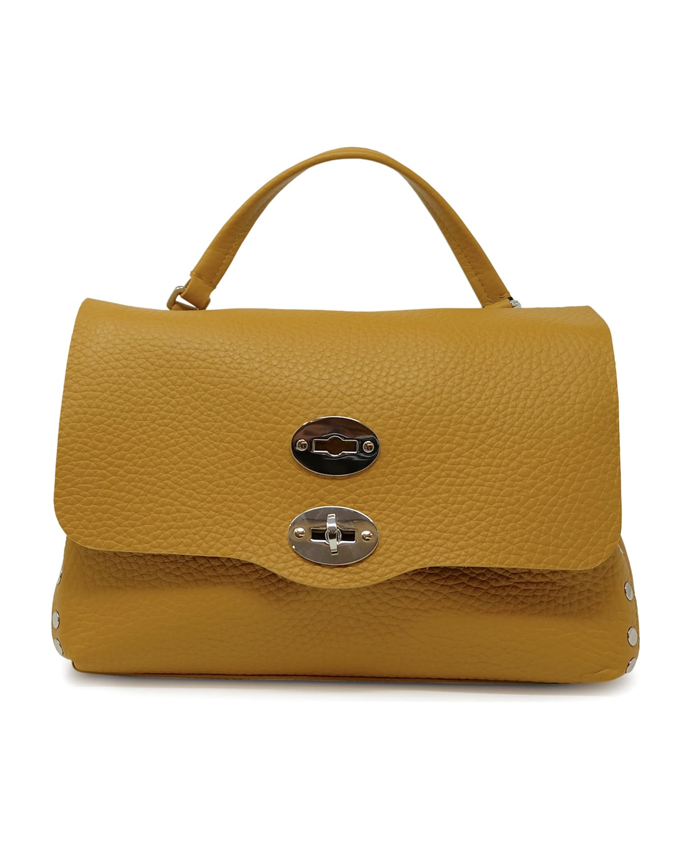 Zanellato 068090-01120000-z1050 Yellow Giallone Postina Centauro S Leather Handbag - YELLOW