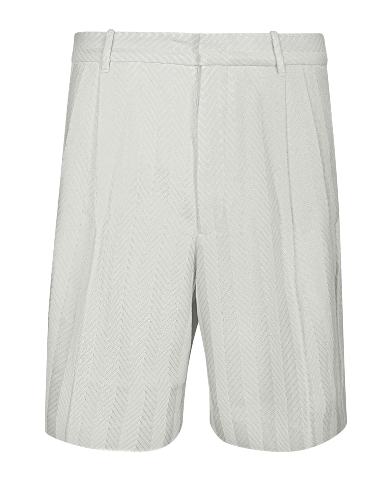 Missoni Zigzag Tonal Beige Bermuda Shorts - Beige
