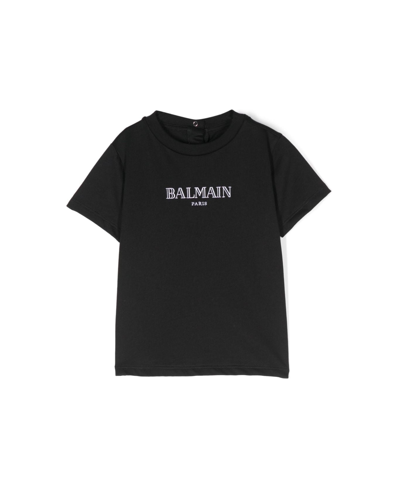 Balmain T-shirt Con Stampa Logo - Black