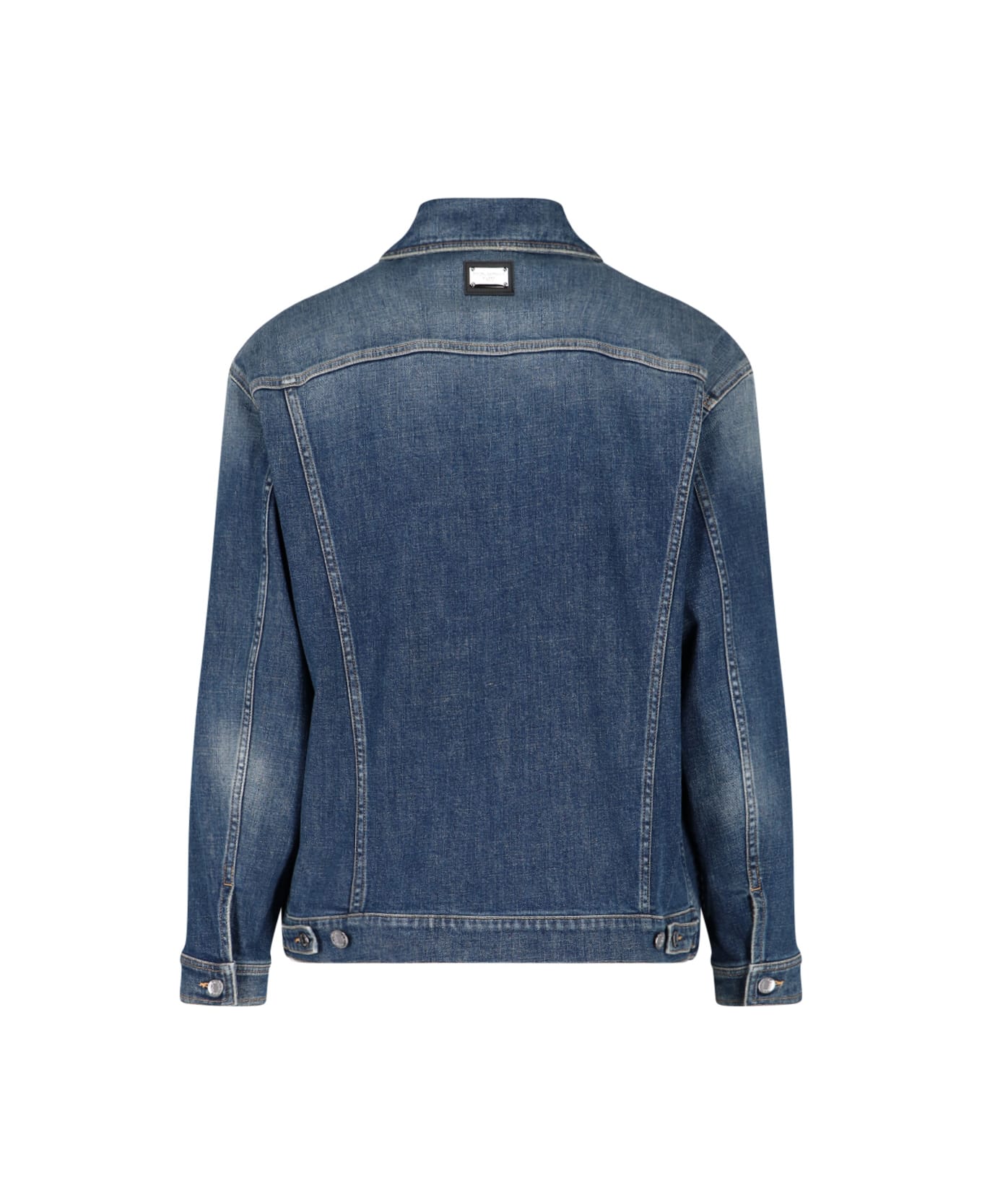 Dolce & Gabbana Collared Button-up Denim Jacket - Blue ジャケット
