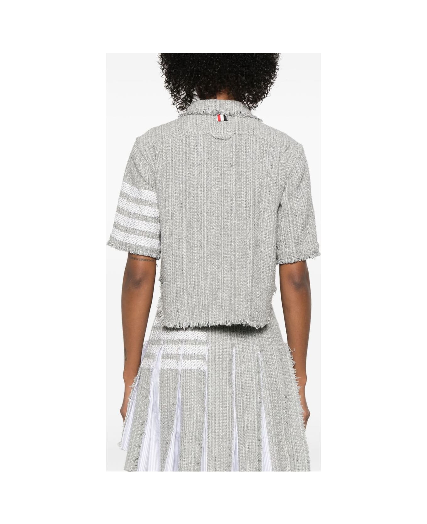 Thom Browne Cotton Blend Shirt - Grey