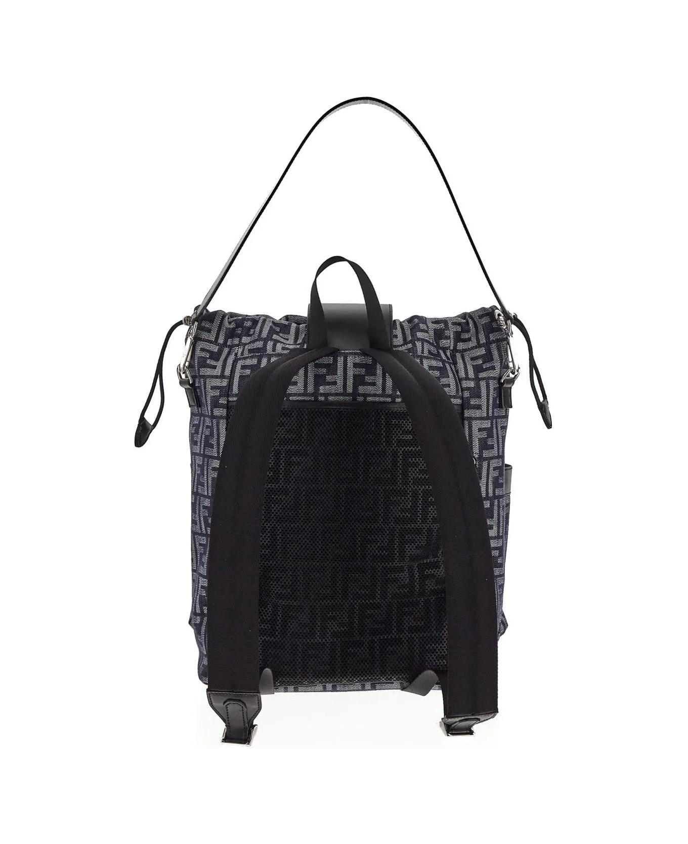 Fendi Drawstring Backpack - Denim multicolor