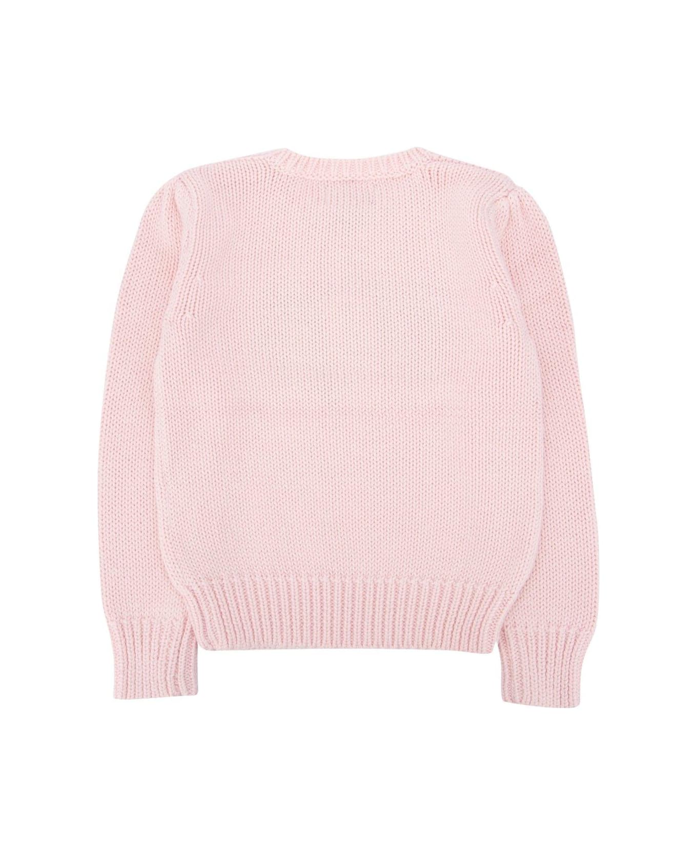 Polo Ralph Lauren Us Flag Intarsia Knitted Jumper - Pink