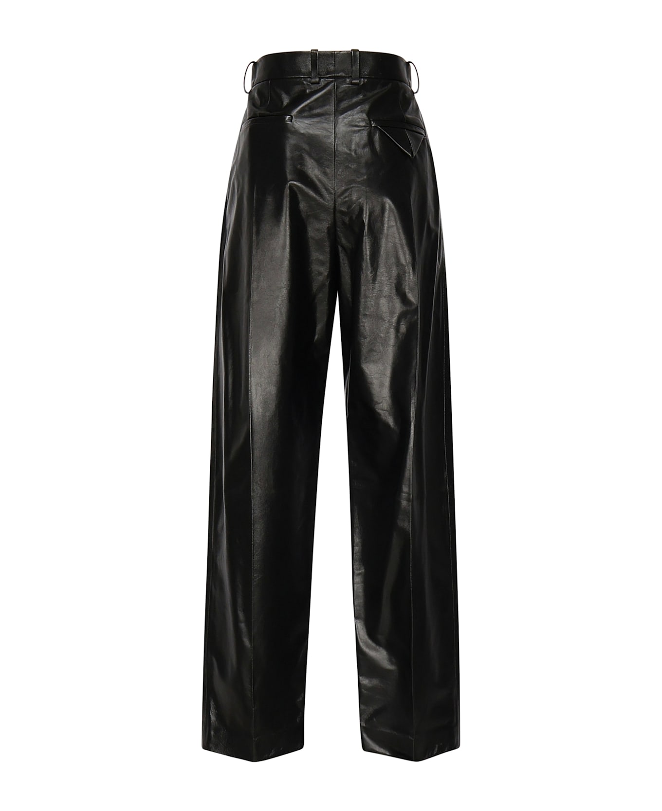 Bottega Veneta Leather Pants - Black