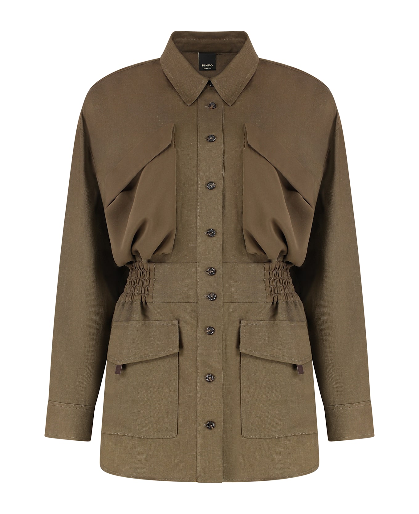 Pinko Oramai Viscose Overshirt - green