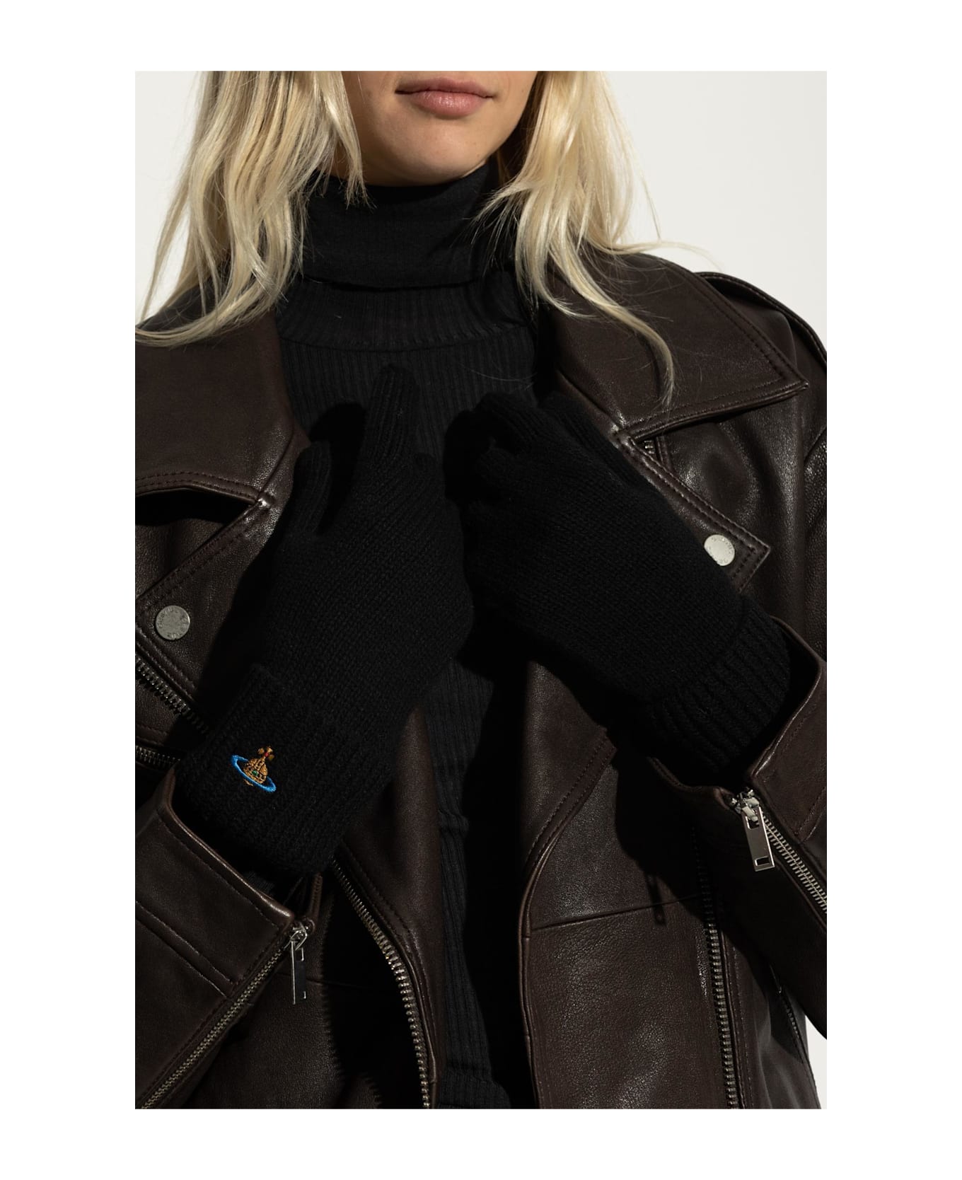 Vivienne Westwood Cashmere Gloves - BLACK