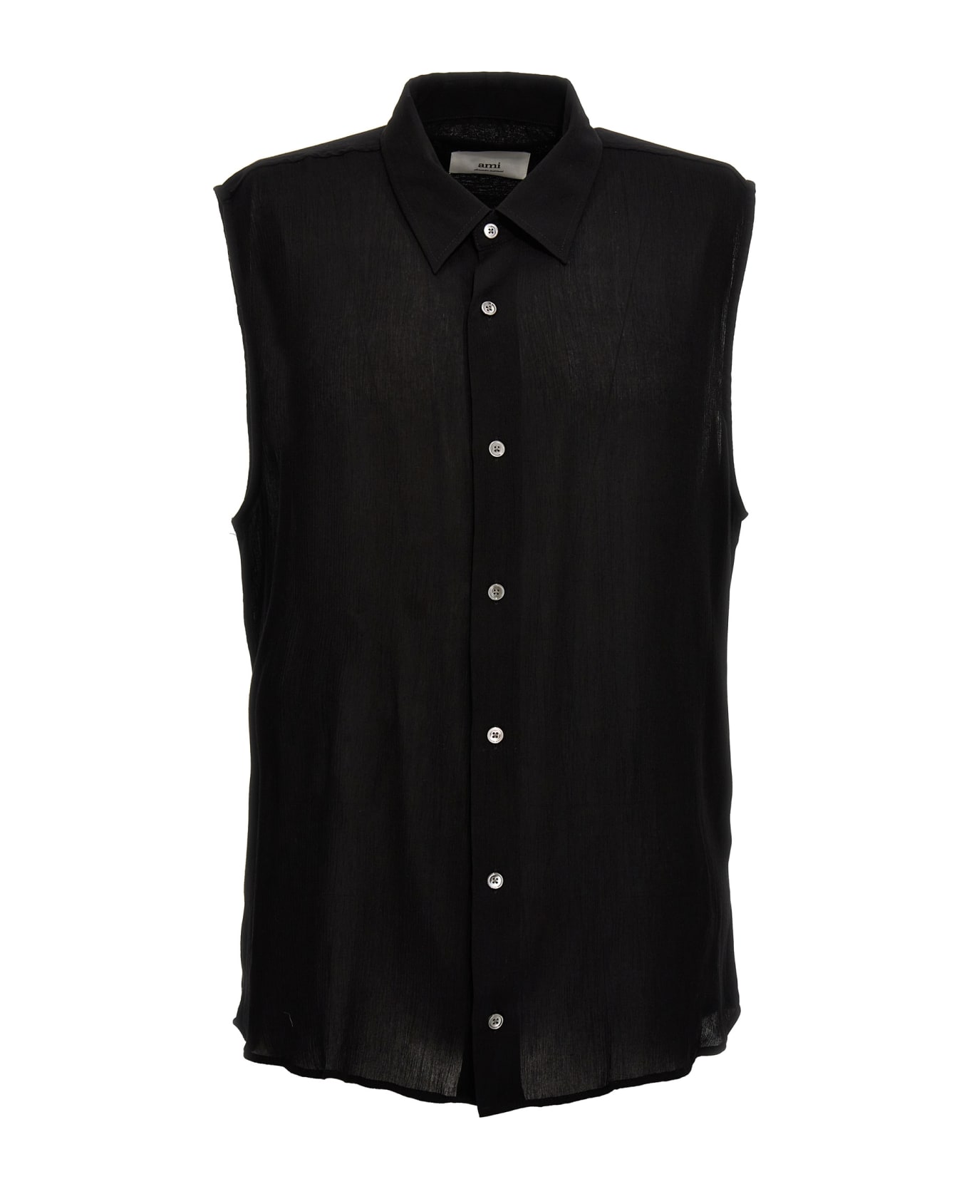 Ami Alexandre Mattiussi Sleeveless Shirt - Black   シャツ